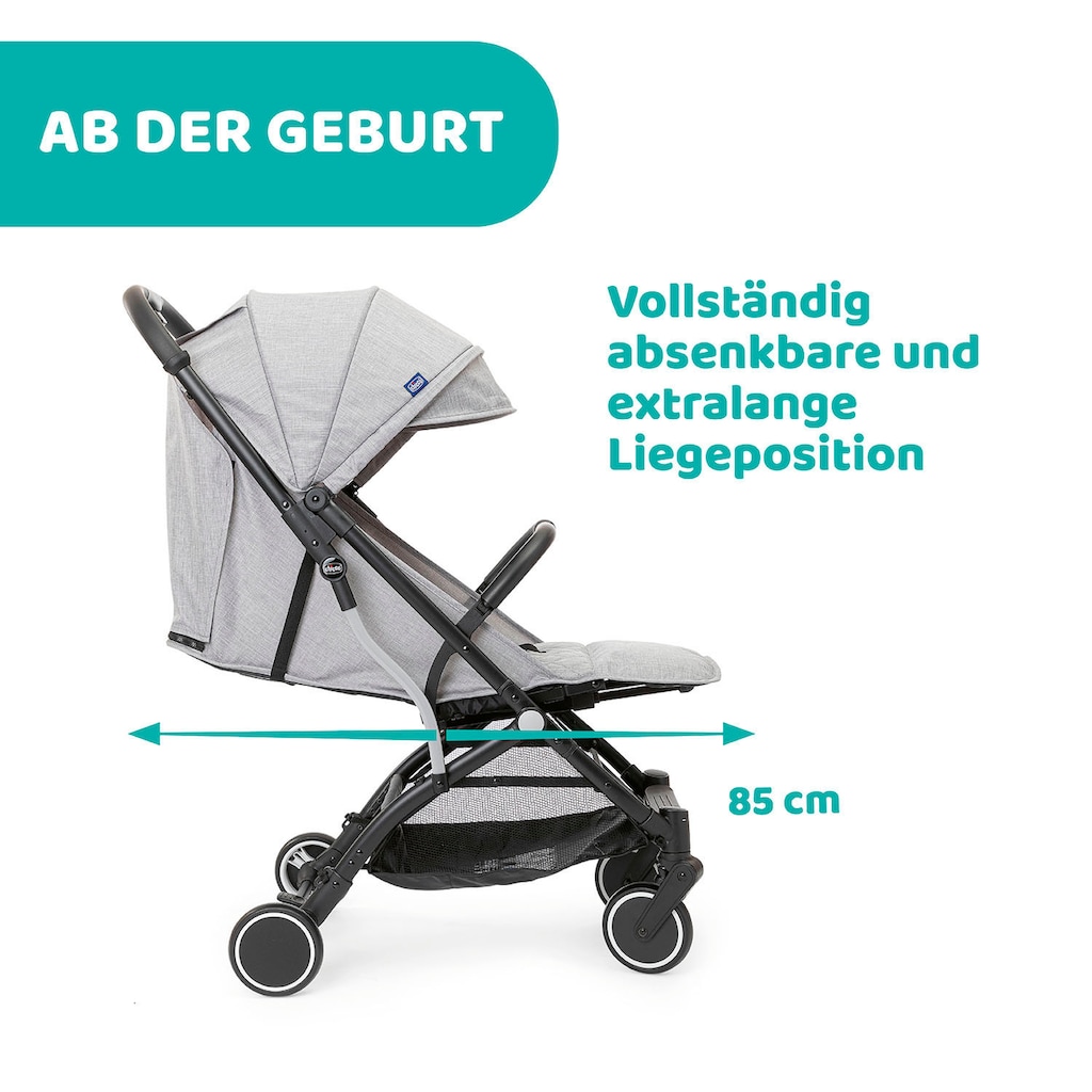 Chicco Sportbuggy »TROLLEYme, Light Grey«, 15 kg