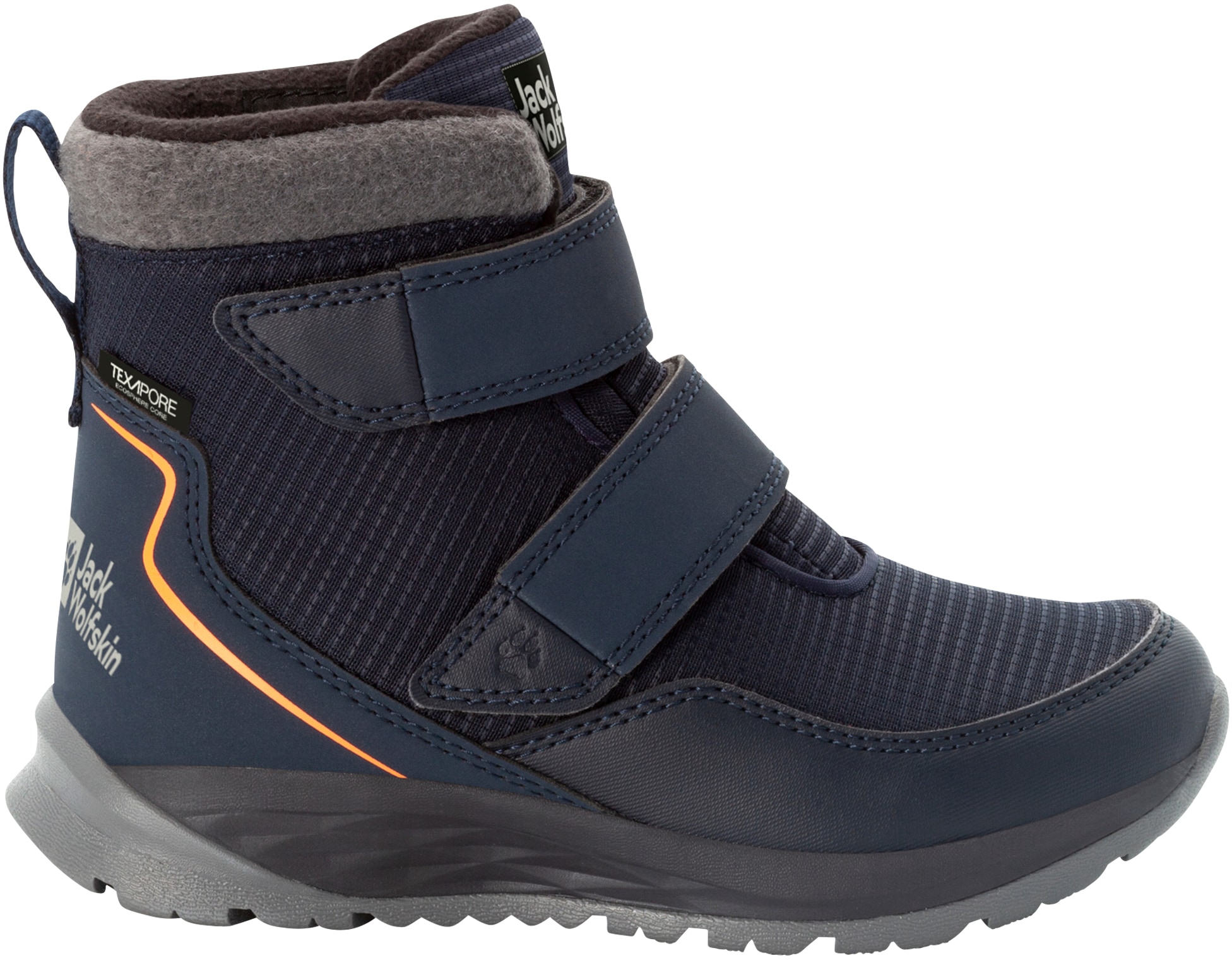 Jack Wolfskin Winterstiefel »POLAR BEAR TEXAPORE MID VC K«, Snowboots, Winterboots, Winterschuhe, wasserdicht, gefüttert