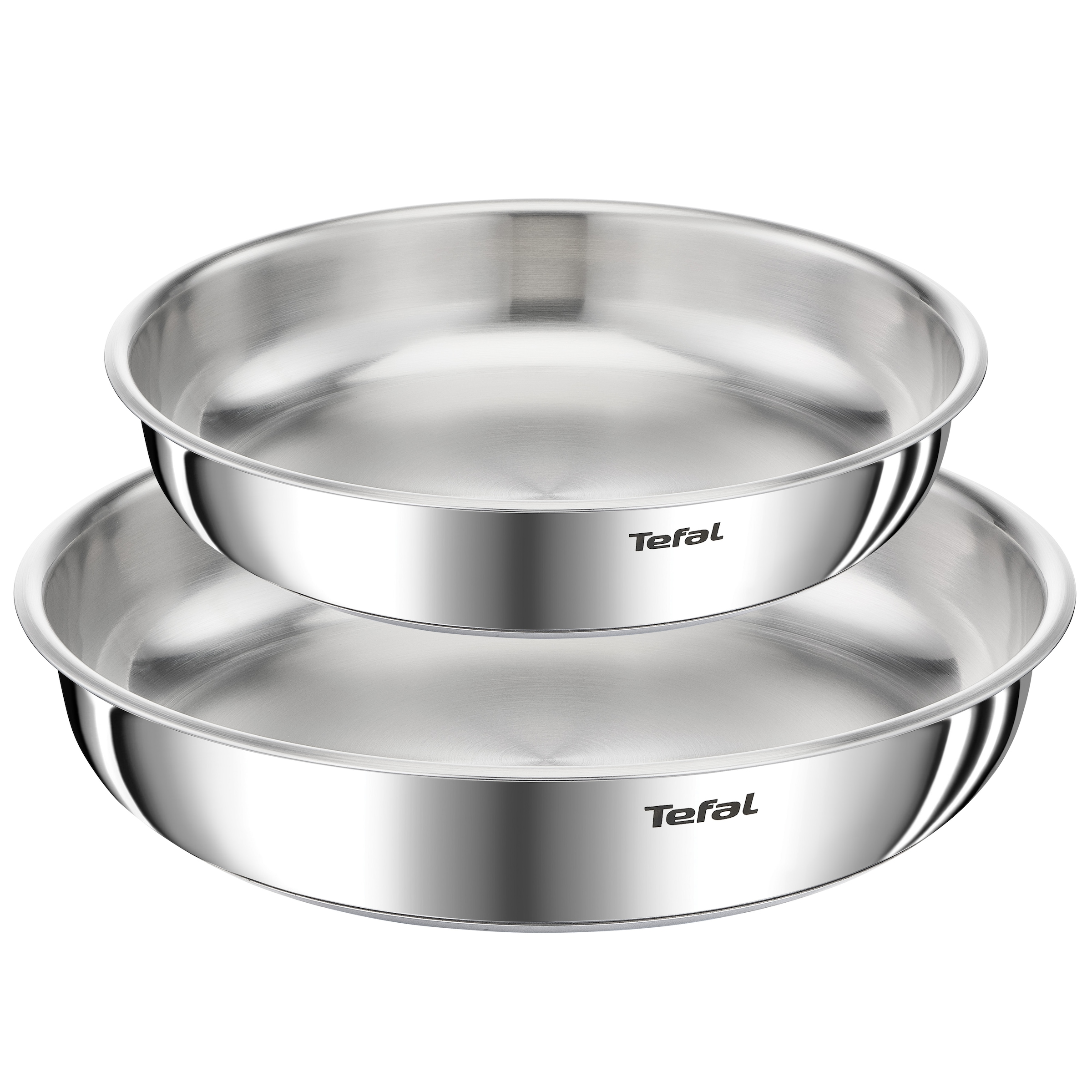 Tefal Pfannen-Set »Ingenio Emotion« Edelstahl Set, 3 tlg. abnehmbarer Ingenio-Griff, stapelbar, unversiegelt, induktionsgeeignet