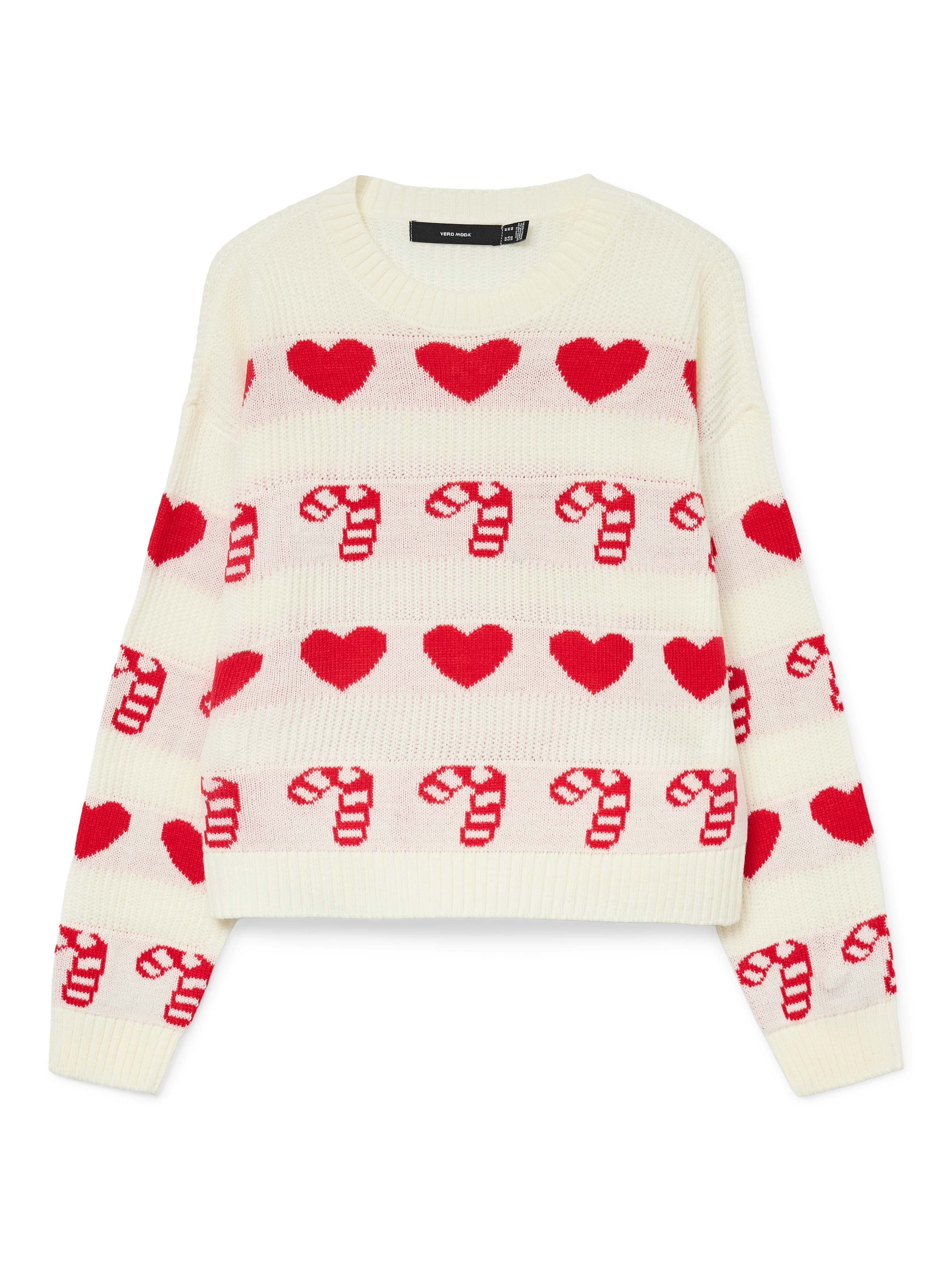 Vero Moda Weihnachtspullover »VMCANDYHEARTS LS O-NECK PULLOVER XMAS«