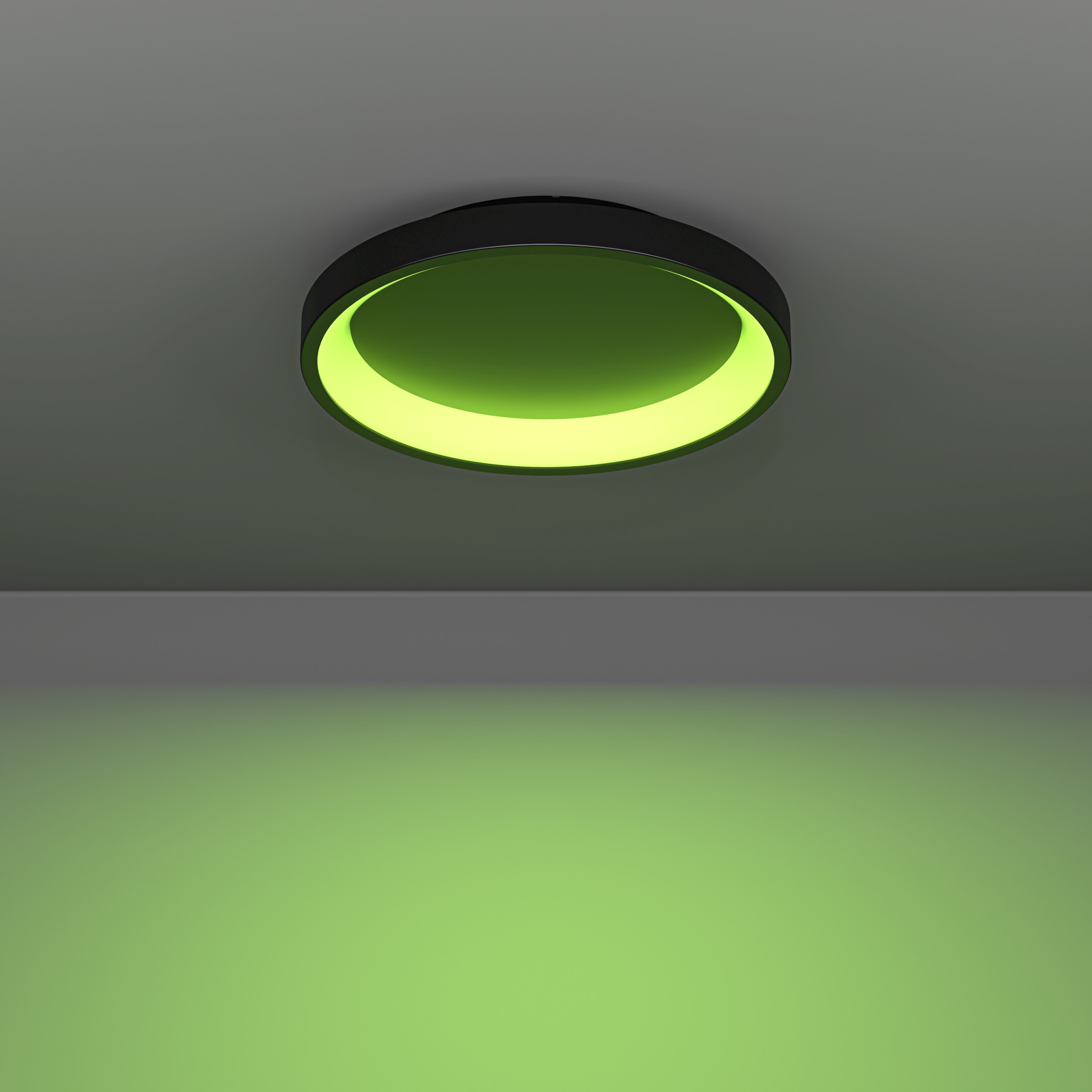 EGLO LED Deckenleuchte »LORETELLO-Z Deckenlampe - Stahl - LED - 19,6W - IP20« LED-Modul 1 Stk. Kaltweiß | Neutralweiß | RGB | Warmweiß Wohzimmerlampe, Esszimmerlampe, Flur, Schlafzimmer, H7,5 x Ø35 cm