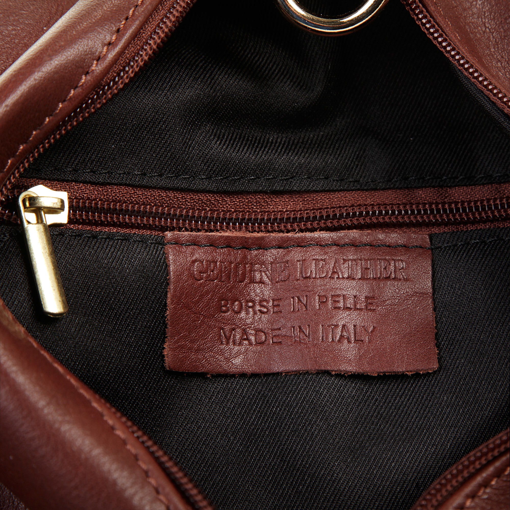 Piké Cityrucksack, echt Leder, Made in Italy