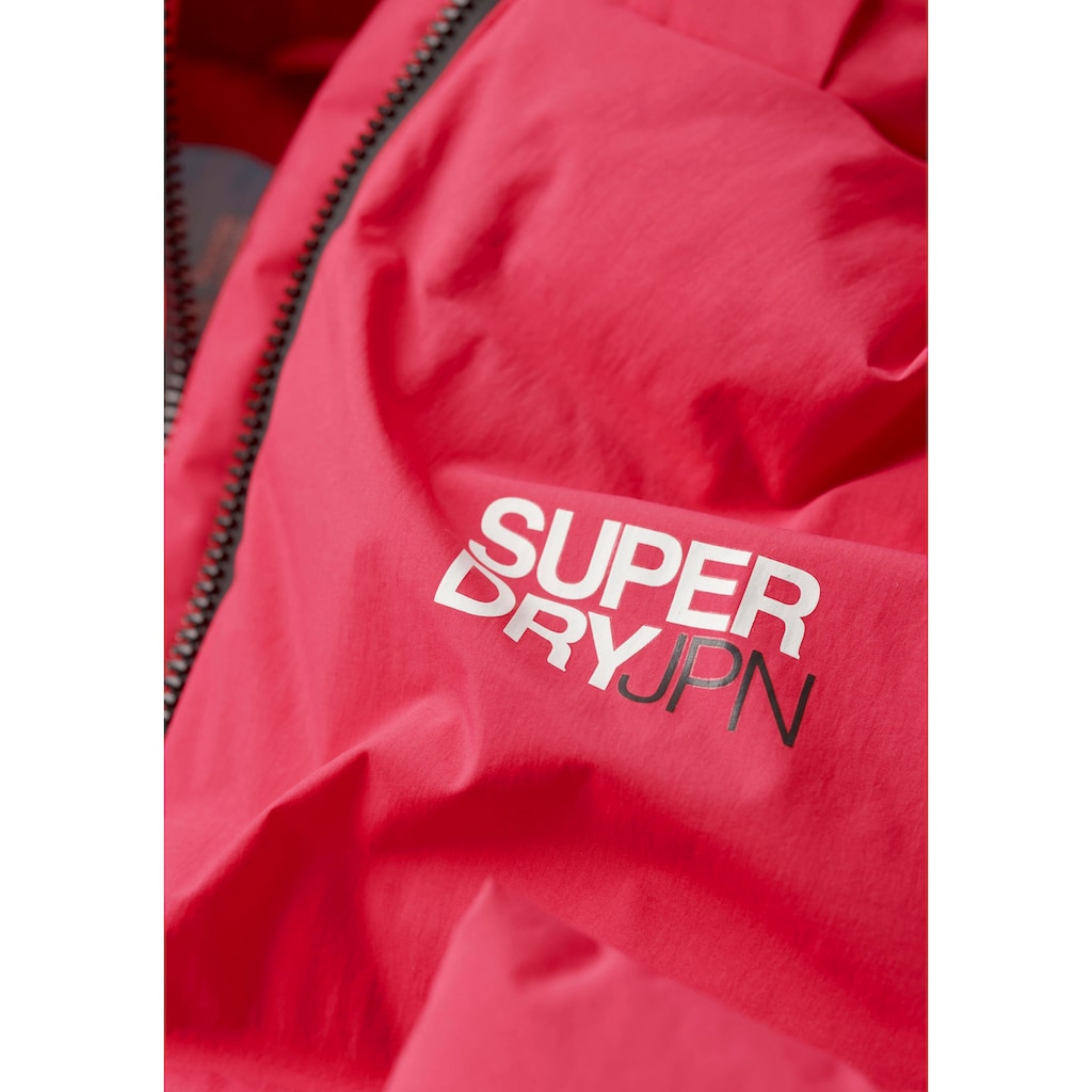 Superdry Steppjacke »HOODED BOXY PUFFER JACKET«, mit Kapuze