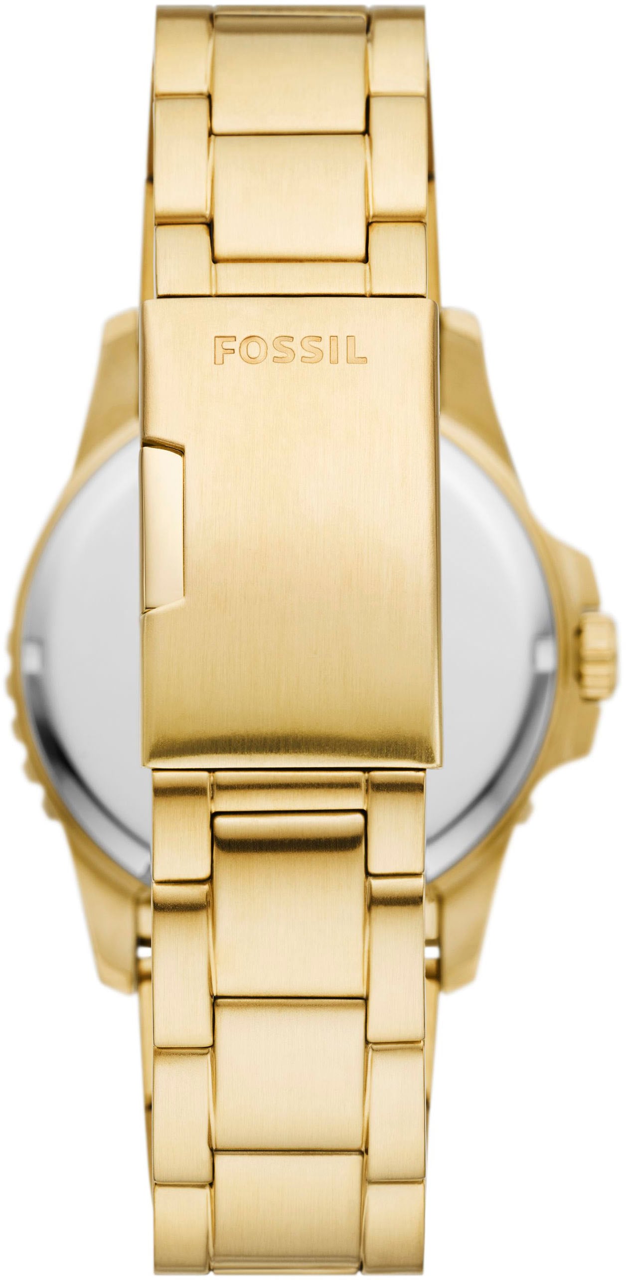Fossil Quarzuhr »FOSSIL BLUE«, Armbanduhr, Herrenuhr, Datum, Edelstahlarmband, bis 10 bar wasserdicht