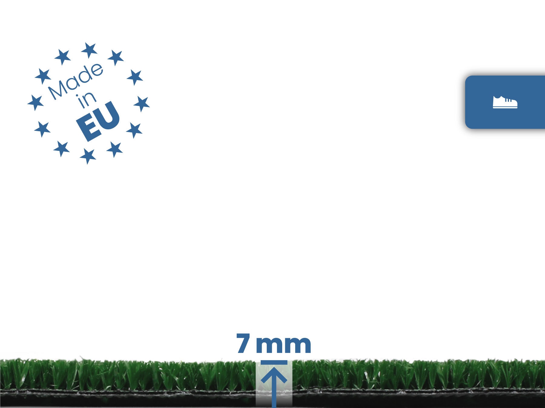 Primaflor-Ideen in Textil Kunstrasen »SPRING, Made in Belgium« rechteckig 7 mm Höhe Rasenteppich, Drainagefunktion, witterungsbeständig, strapazierfähig