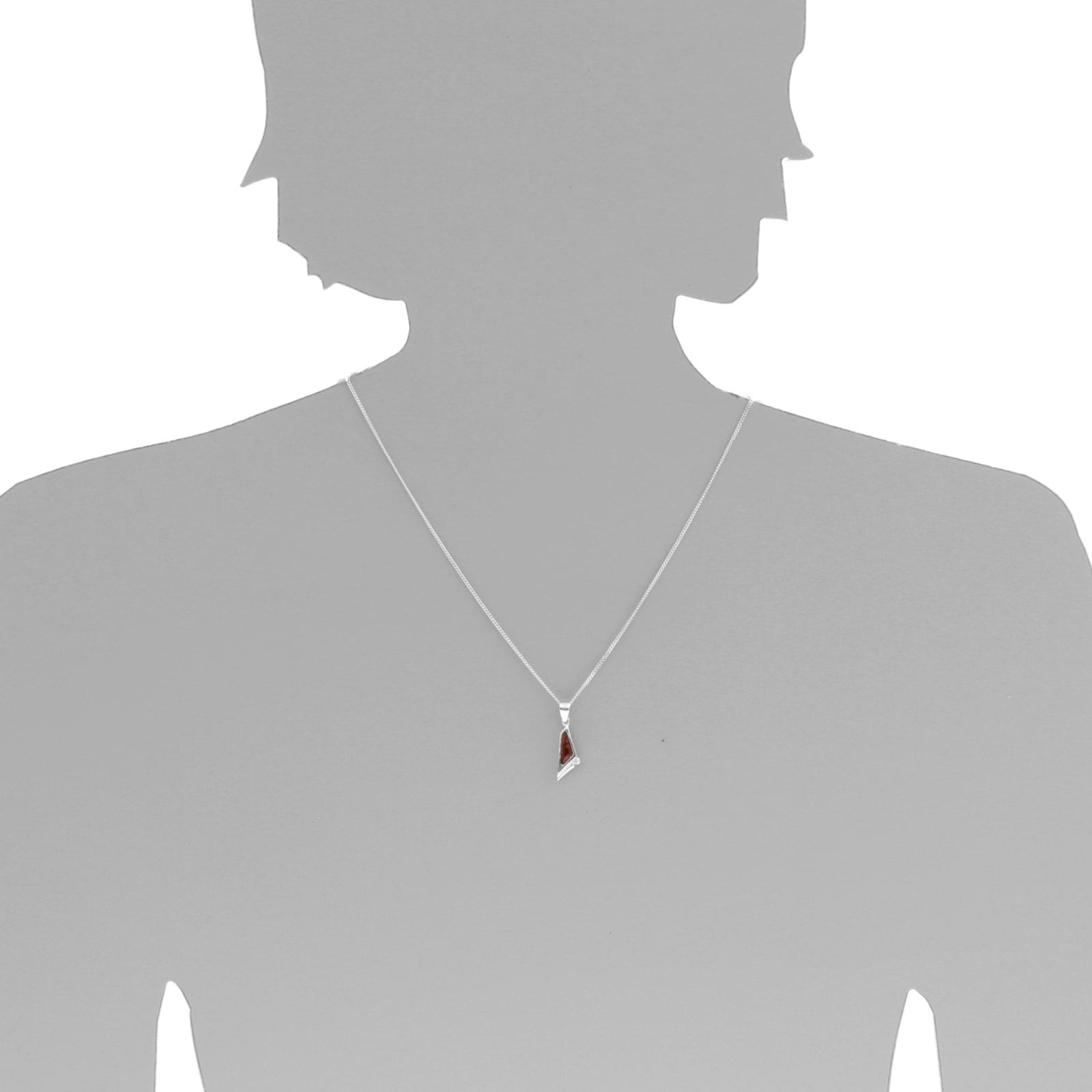 OSTSEE-SCHMUCK Kettenanhänger »- Agneta - Silber 925/000 - Bernstein/Zirk.«