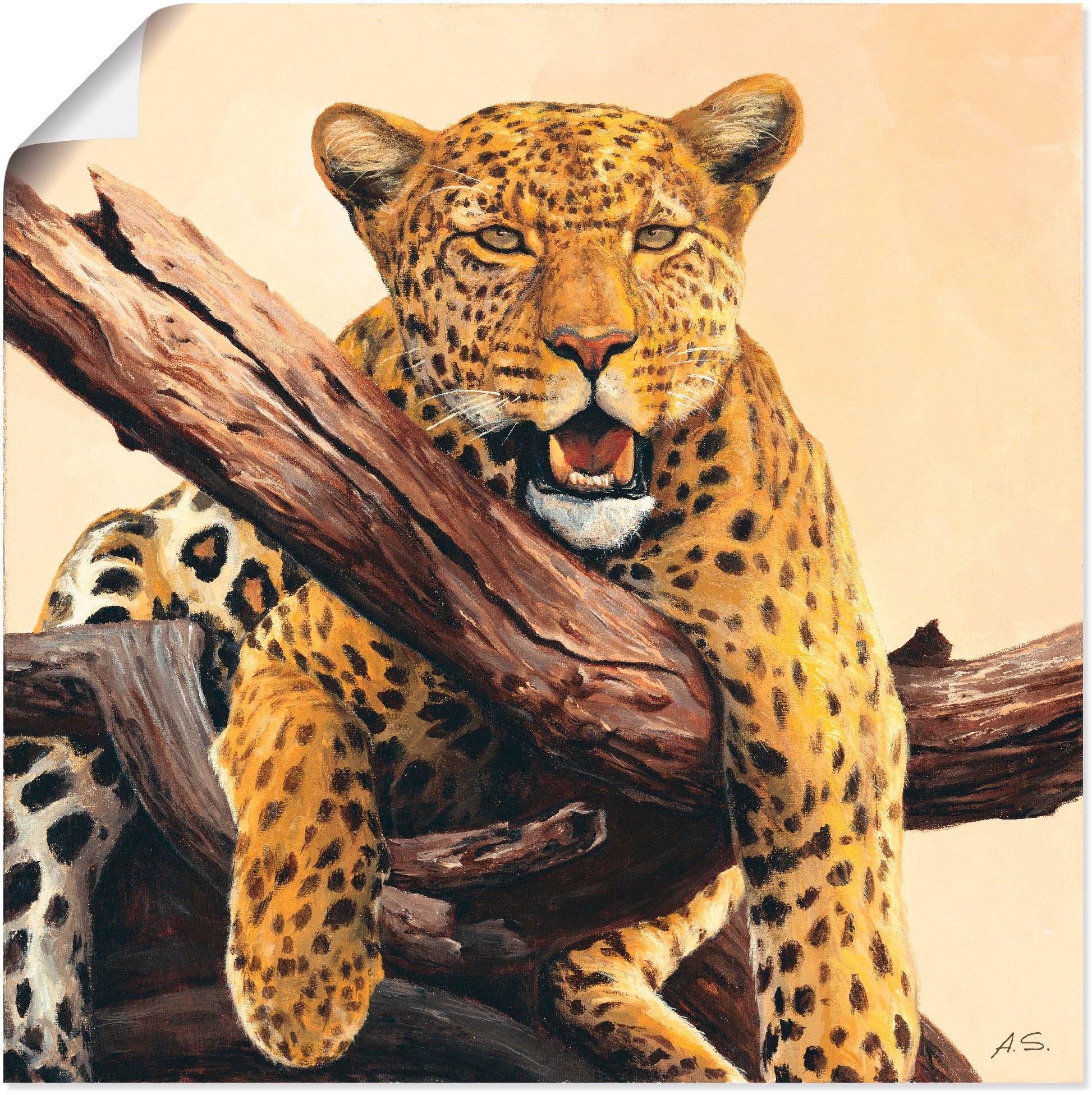 Artland Wandbild »Zeit zum Mittagessen«, auf bestellen Poster Wildtiere, als Leinwandbild, Wandaufkleber Rechnung in versch. (1 Alubild, oder Größen St.)