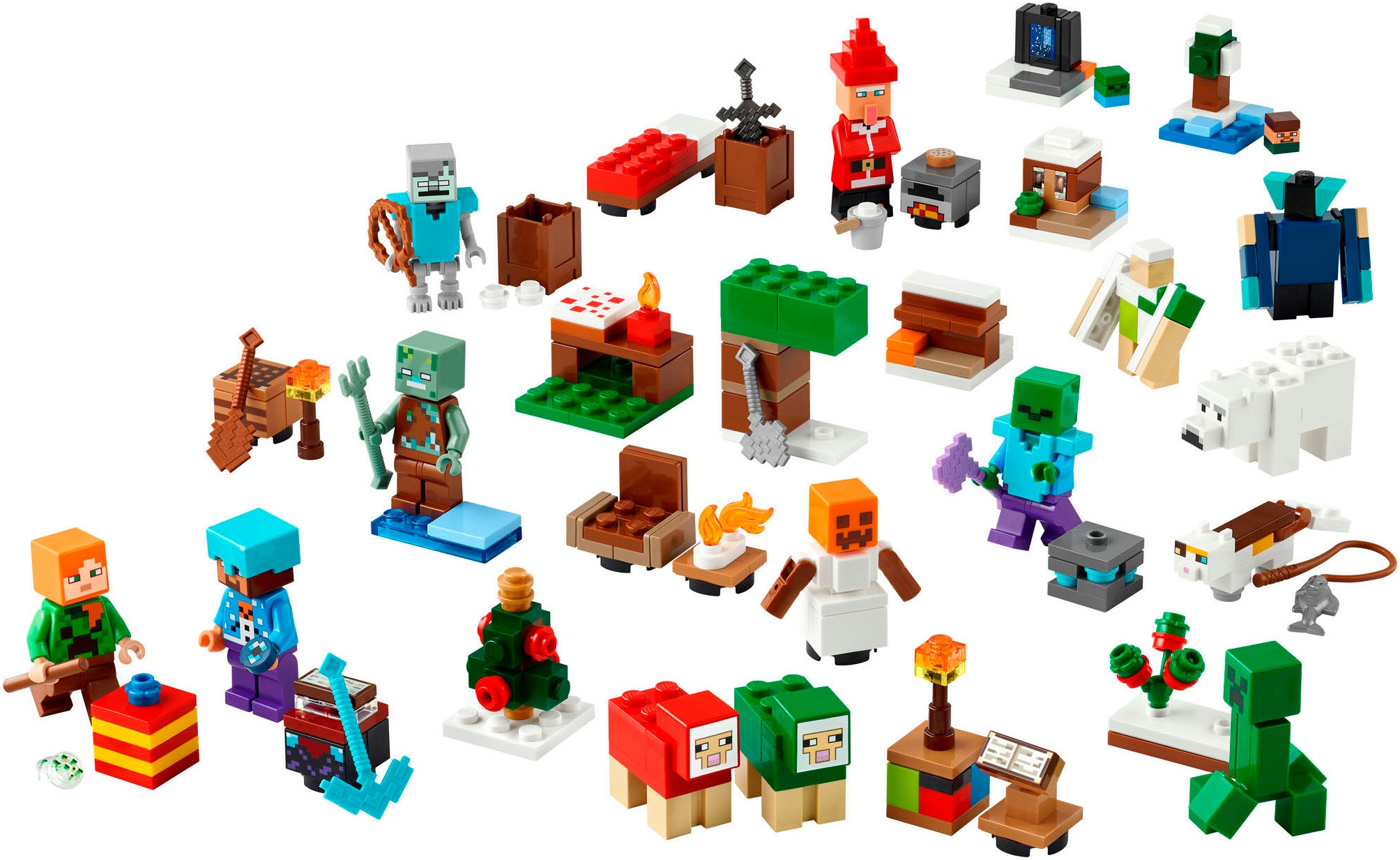 LEGO® Spielzeug-Adventskalender »Spielbausteine, (21280), LEGO Minecraft«, ab 7 Jahren, Made in Europe