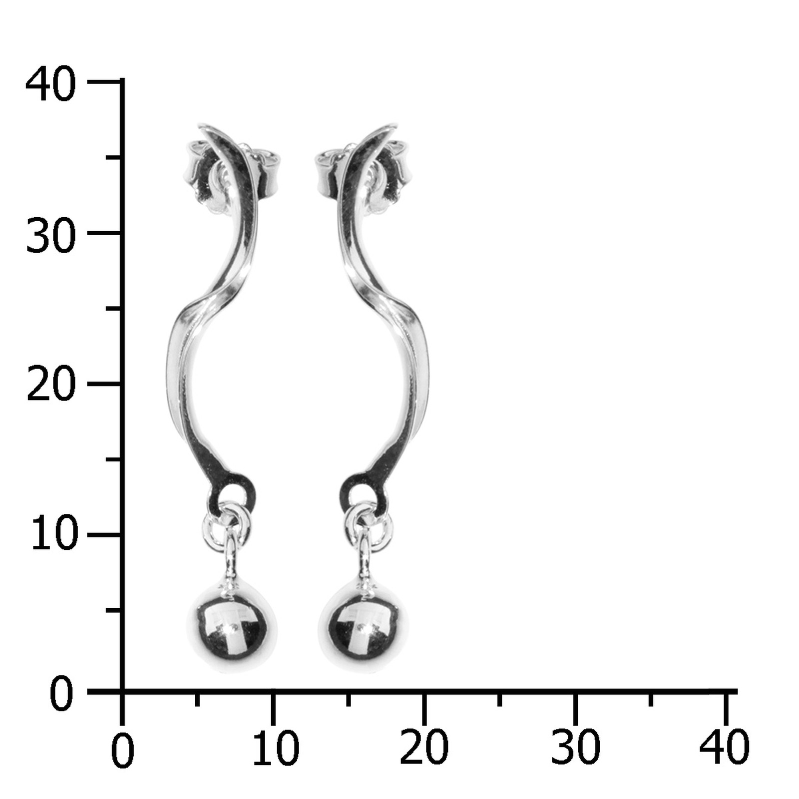 OSTSEE-SCHMUCK Paar Ohrstecker »- Livs - Silber 925/000 -,«
