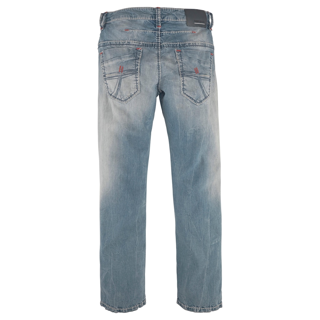 CAMP DAVID Loose-fit-Jeans, mit markanten Nähten und Stretch