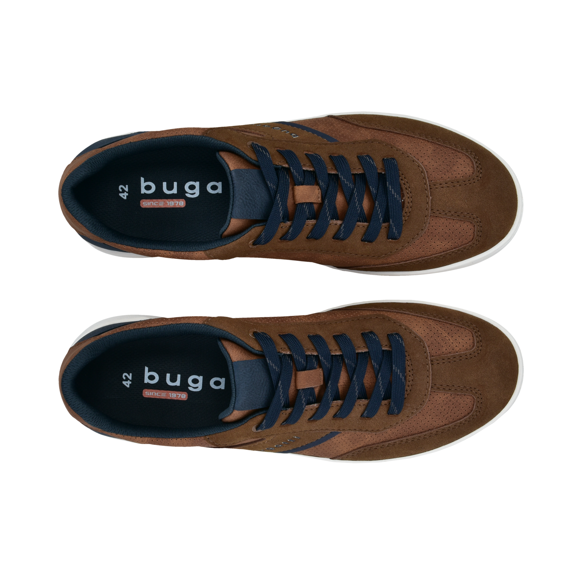 bugatti Sneaker  Freizeitschuh, Halbschuh, Schnürschuh mit Lochmuster