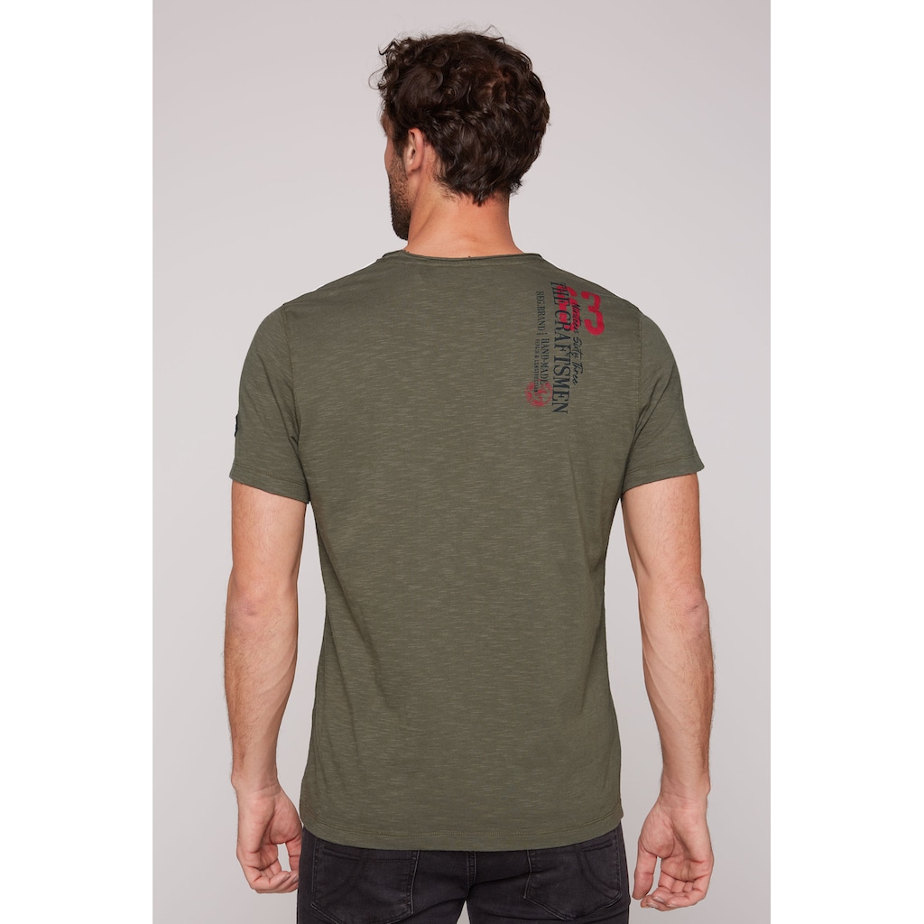 CAMP DAVID T-Shirt, mit Logoprints vorne und hinten