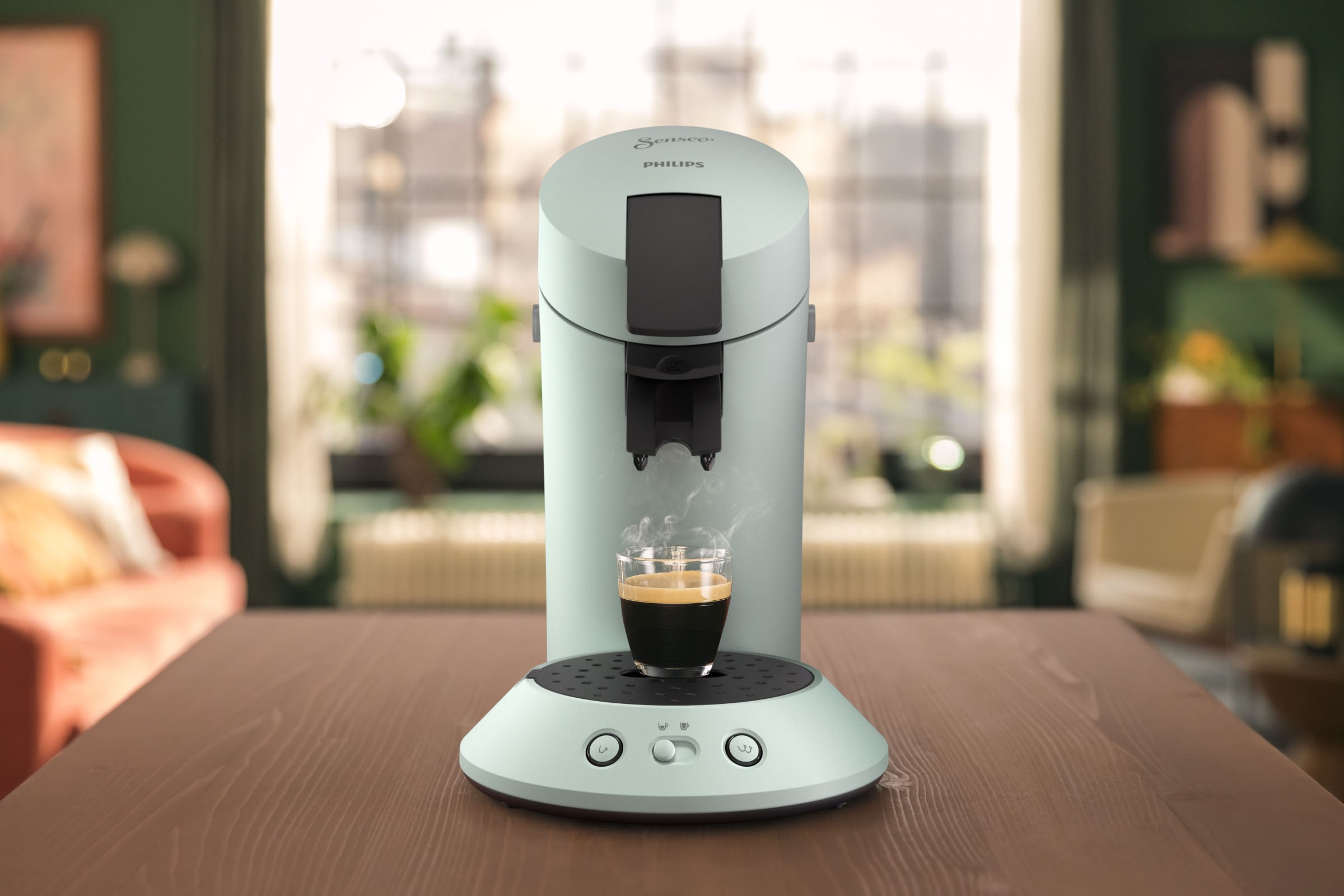 Philips Senseo Kaffeepadmaschine »Original Plus CSA210/20, aus 28% recyceltem Plastik«, +2 Kaffeespezialitäten, inkl. Gratis-Zugabe (Wert €5,-UVP)