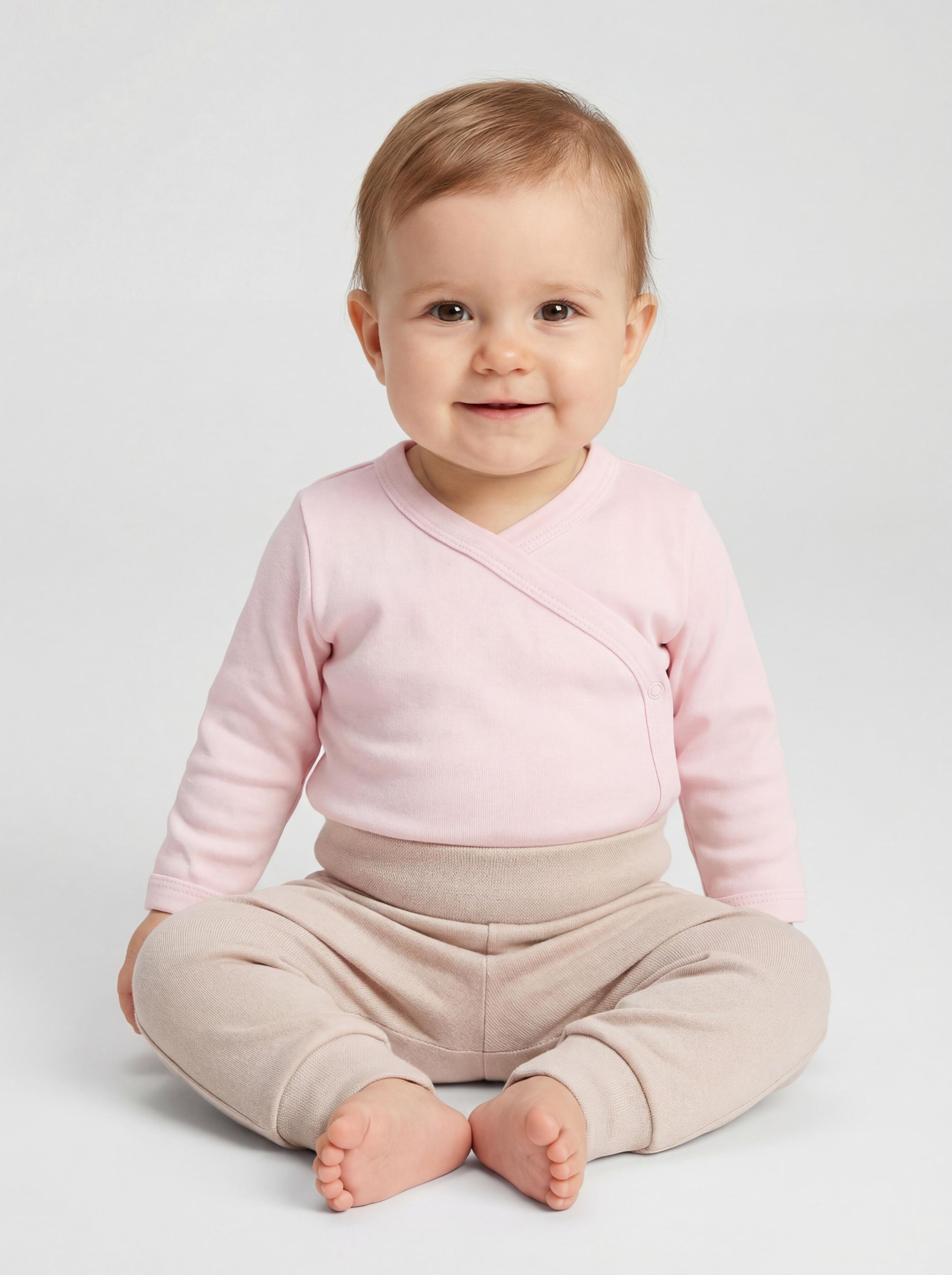 TupTam Wickelshirt »Wickelshirt Baby Mädchen Langarm Wickelshirt 5er Set«