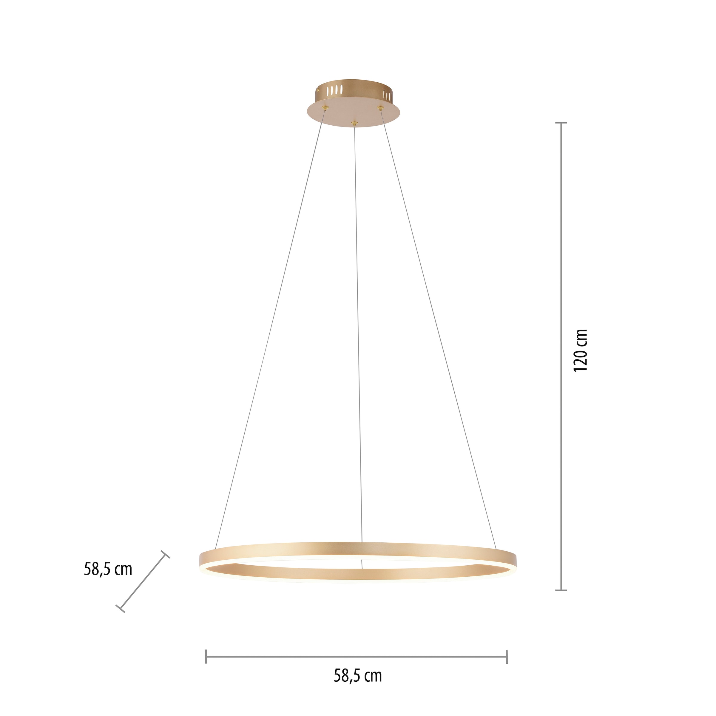 JUST LIGHT Pendelleuchte »RITUS« LED-Board 1 Stk. Warmweiß LED, dimmbar, Switchmo