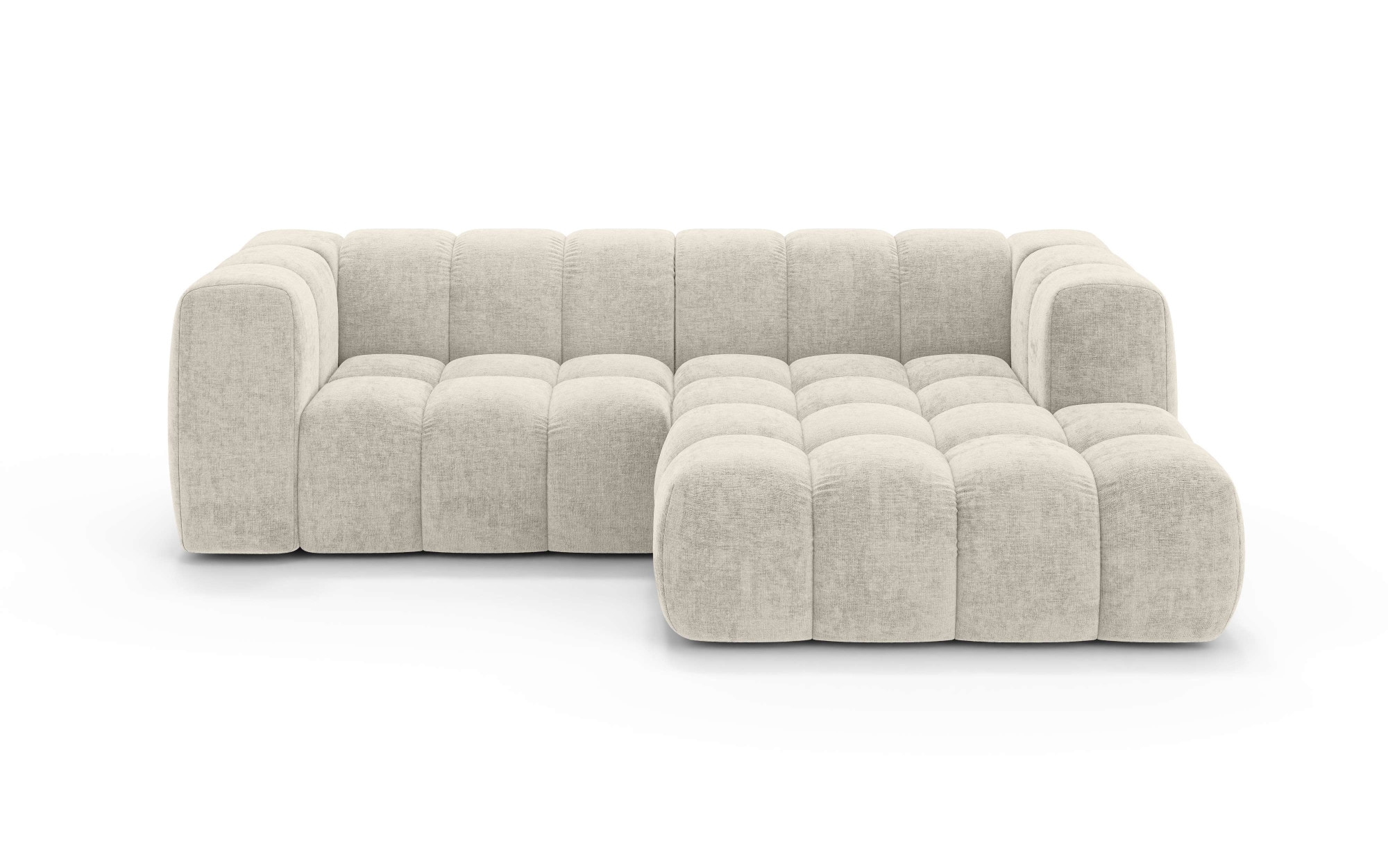 homsy by Ana Johnson Ecksofa »»L« BOUBELLE L-Form, Design-Sofa, Bubble-Optik, Breite 247 cm« hoher Sitzkomfort dank Wellenunterfederung, L Sitztiefe 63 cm