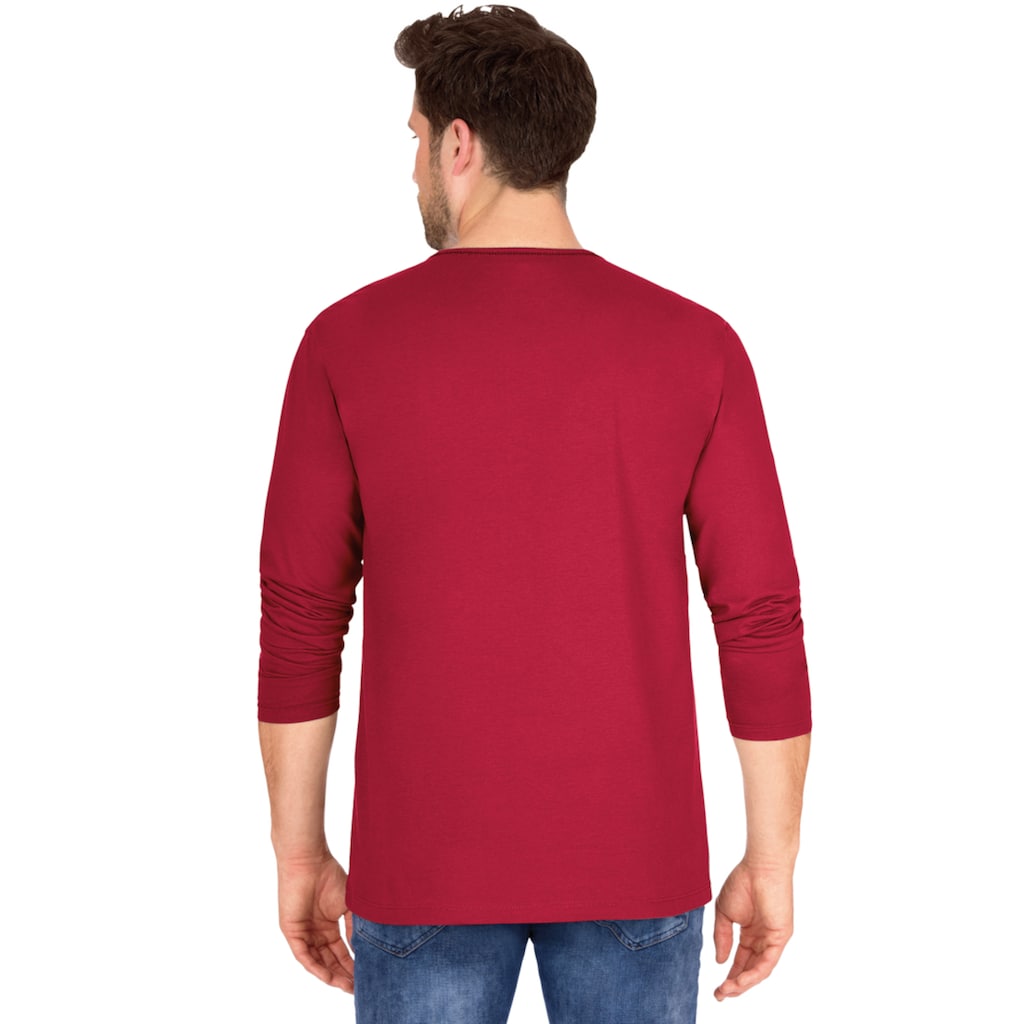 Trigema Longsleeve »TRIGEMA Langarmshirt aus Biobaumwolle«, (1 tlg.)