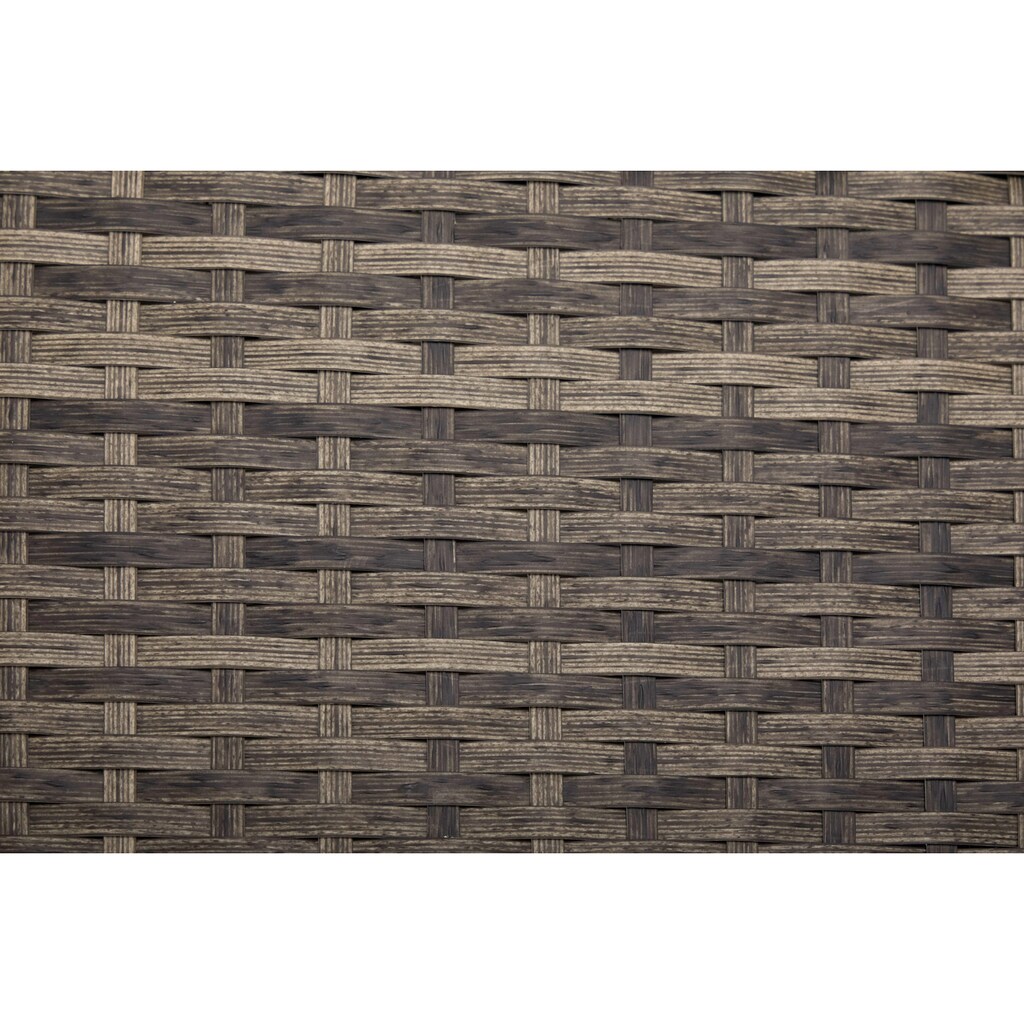 KONIFERA Gartenlounge-Set »Marseille«, (8 tlg.), Sofa, Tisch 57x57 cm, Hocker, Polyrattan
