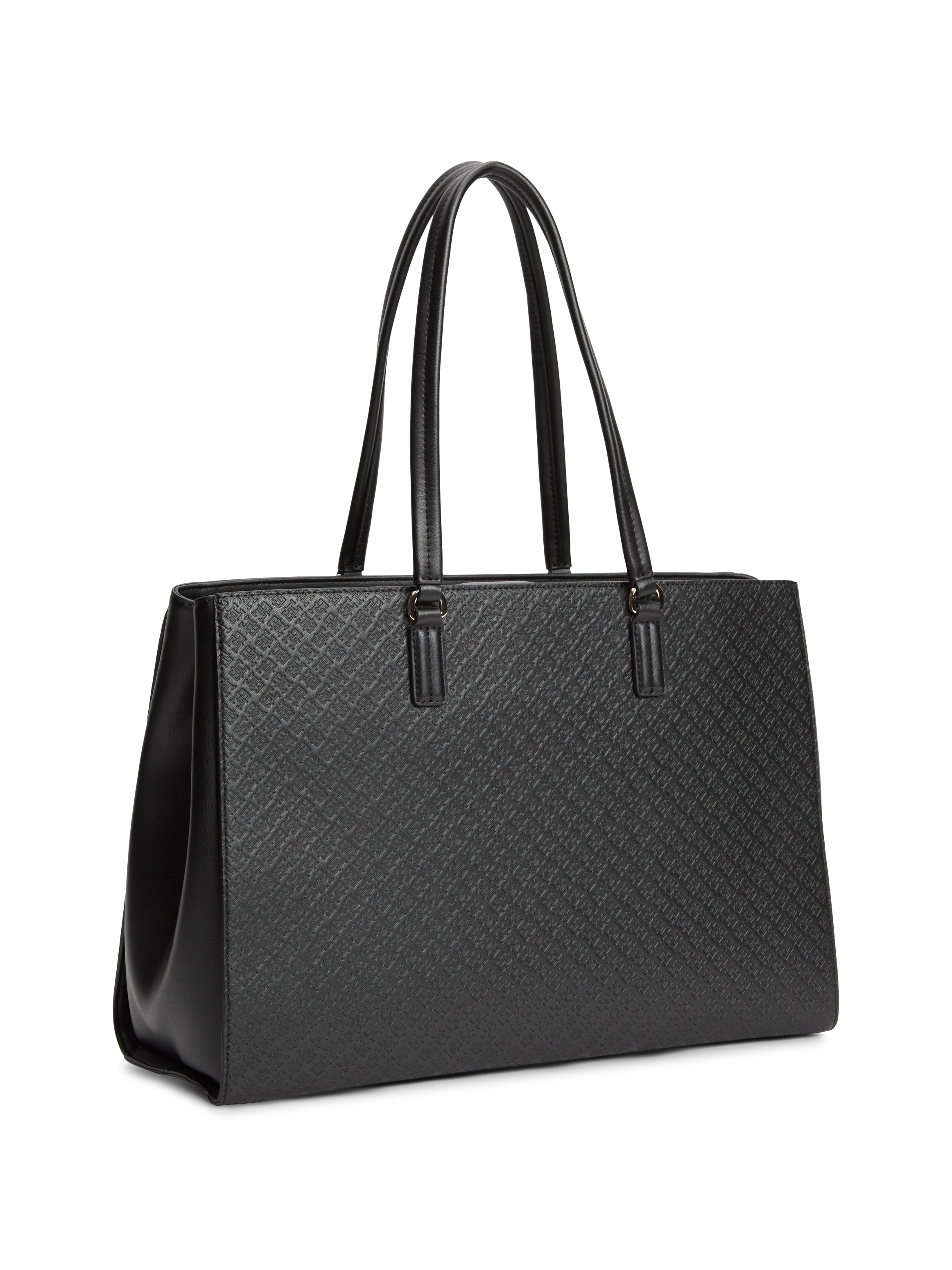 Tommy Hilfiger Tragetasche »TH DAILY TOTE MONO« Damen Handtasche, Schultertache mit Allover-TH-Logoprägung