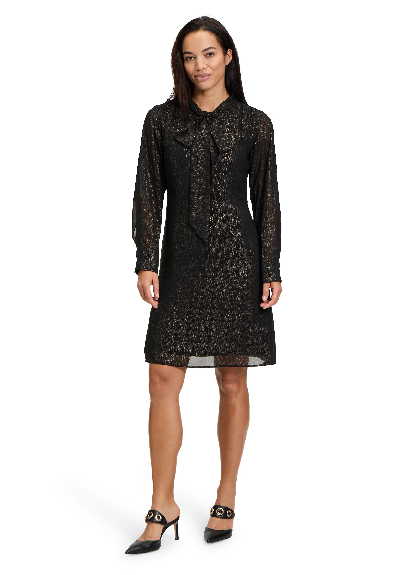 Cartoon Chiffonkleid »Chiffonkleid mit Schleifenknoten«