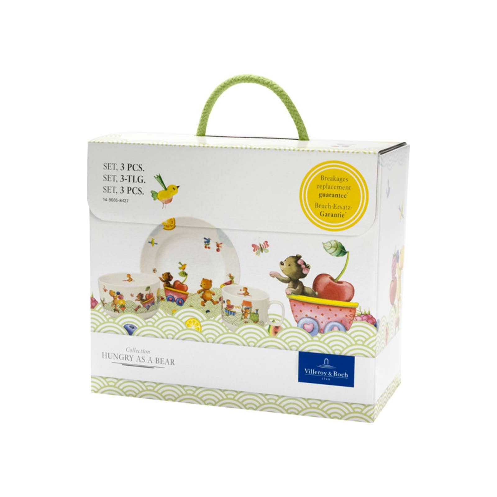 Villeroy & Boch Kindergeschirr-Set »Kindergeschirr Hungry as a Bear bunt« Spülmaschinenfest