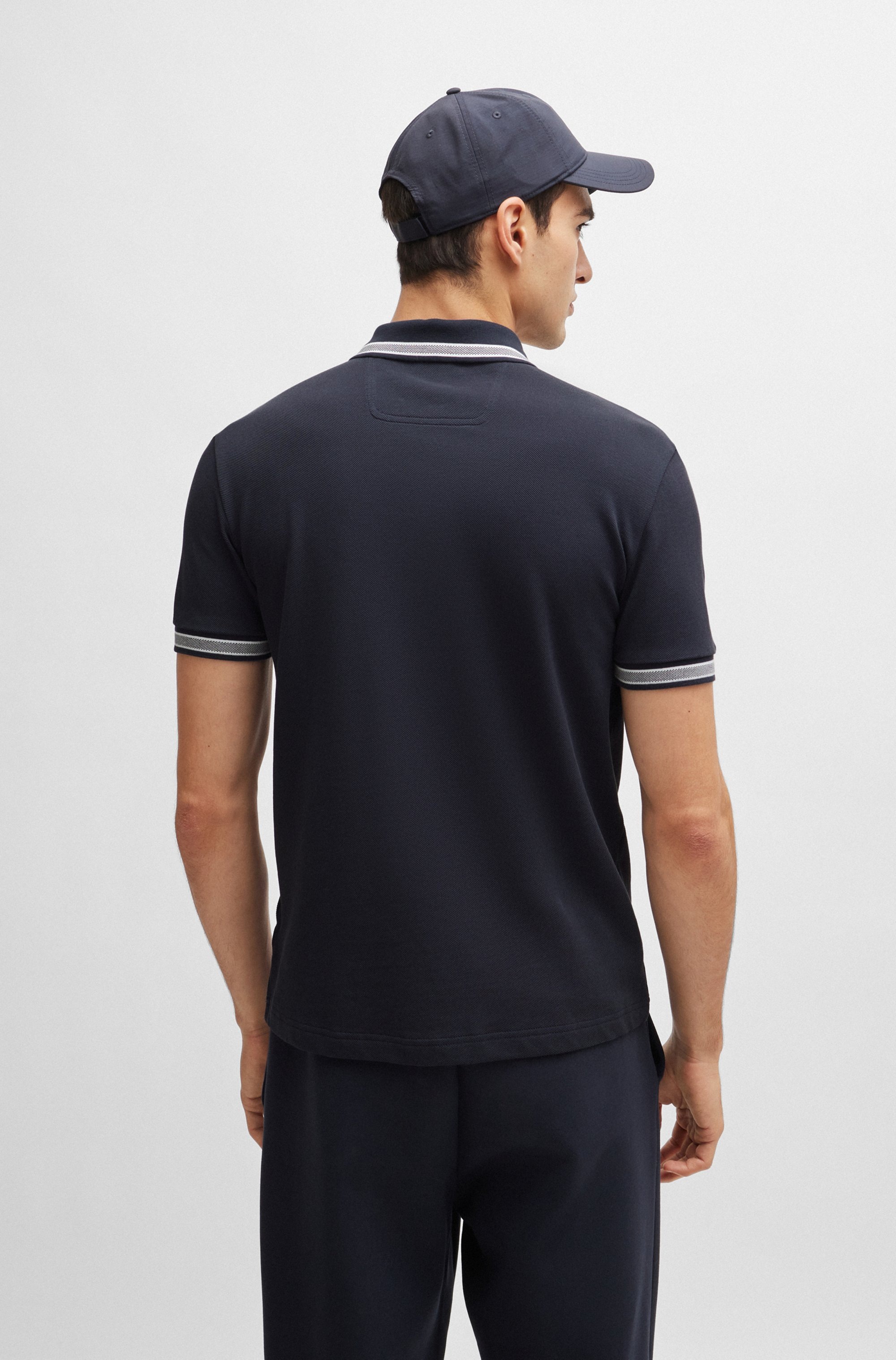 BOSS GREEN Poloshirt »Paddy«, mit kontrastfarbenen Streifen am Kragen