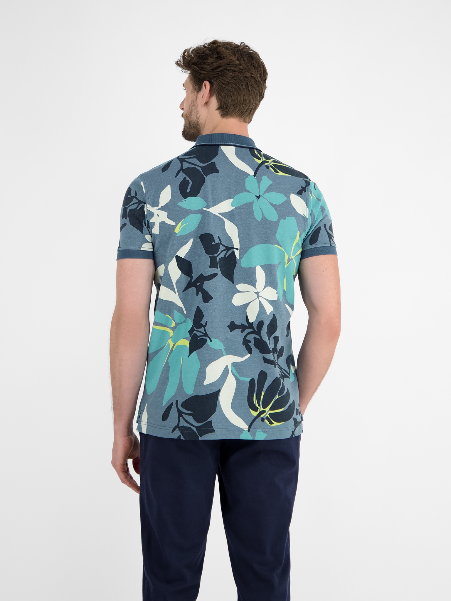LERROS Poloshirt, mit All-Over Print