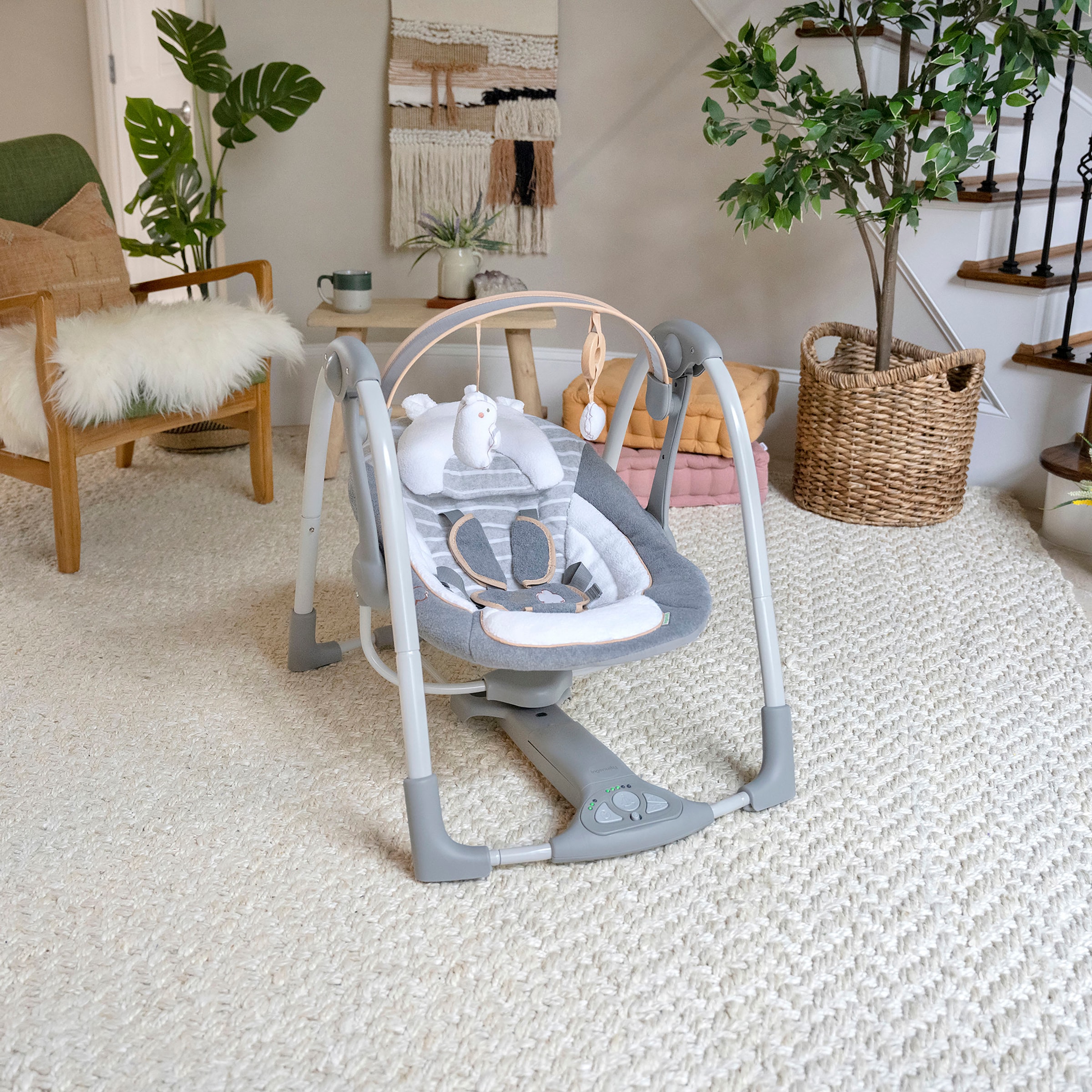 ingenuity Babyschaukel »Swing'n' Go, Bella Teddy«, bis 9 kg, tragbar