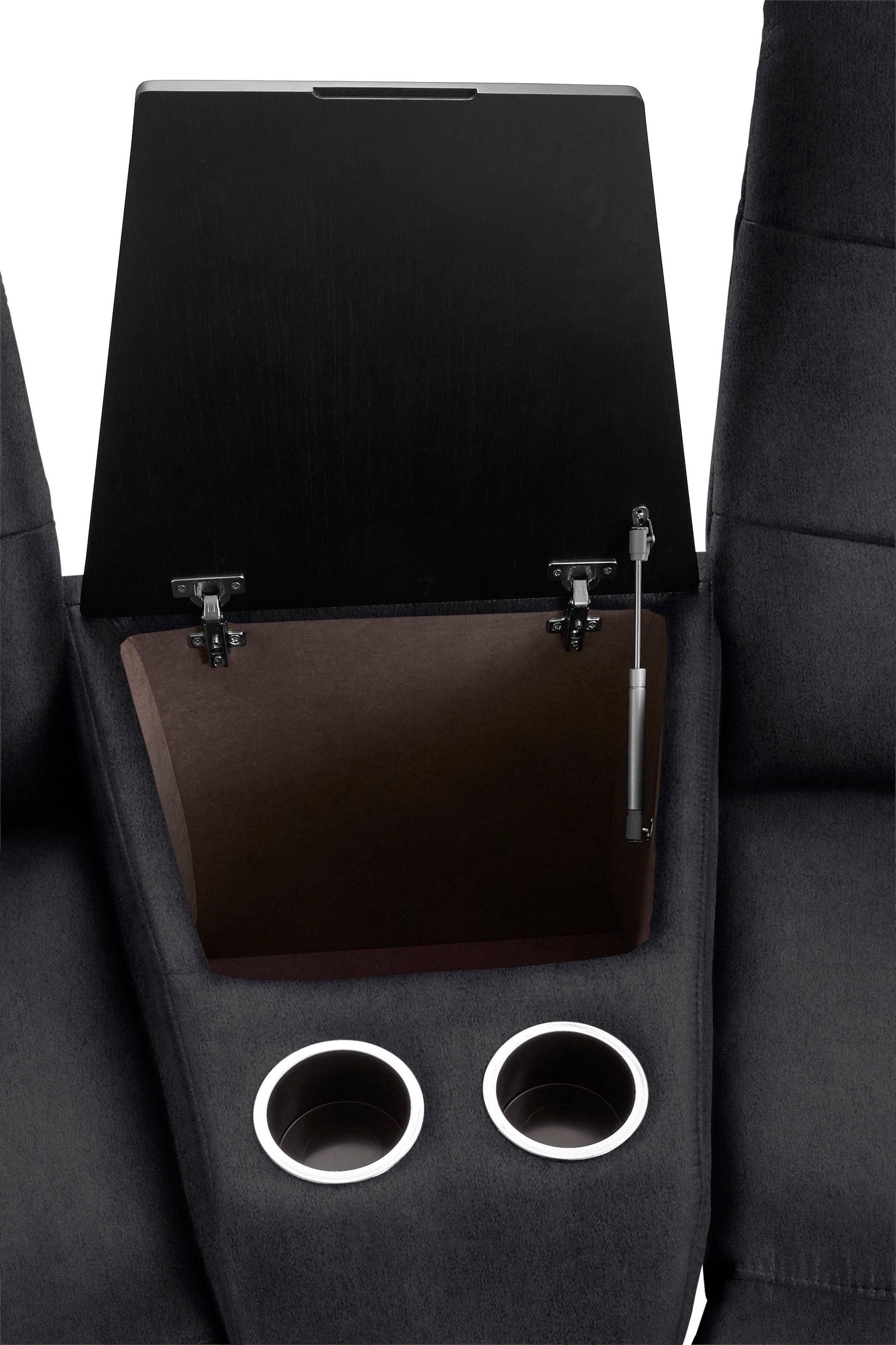 exxpo - sofa fashion 2-Sitzer »Tivoli, Kinosofa mit Relaxfunktion, mit Ablagetisch und Stauraum«, bequem und komfortabel