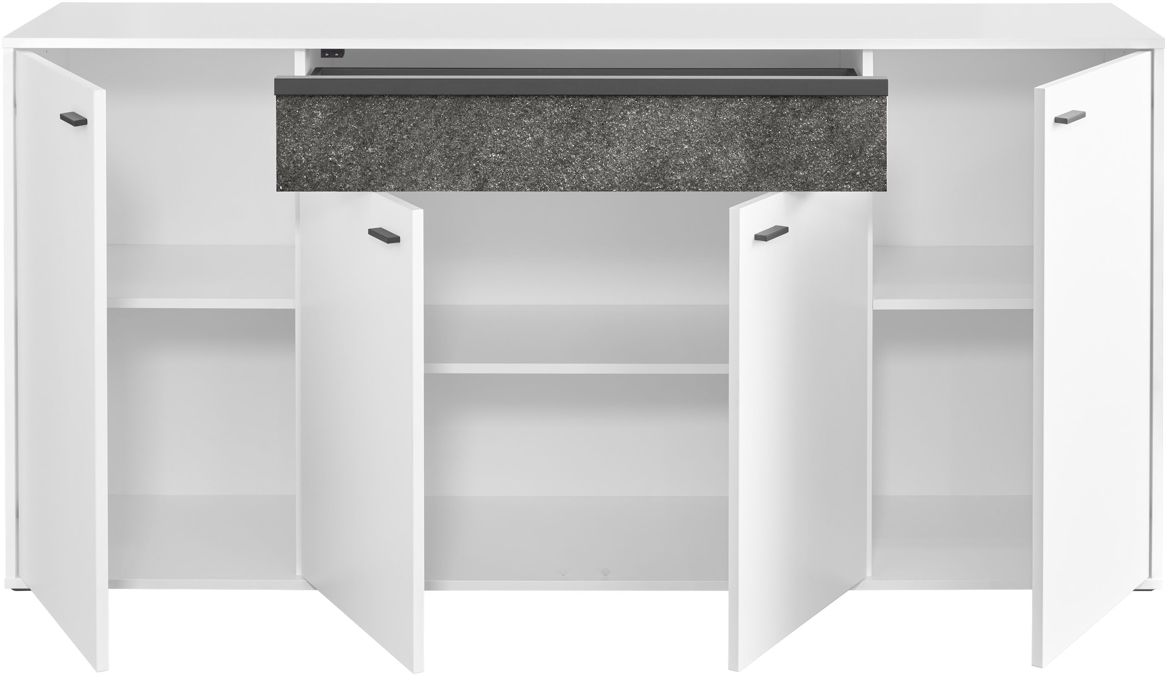set one by Musterring Sideboard »Deltona«, inklusive Beleuchtung, Schubkasten als Zierelement, B184 x H89 cm