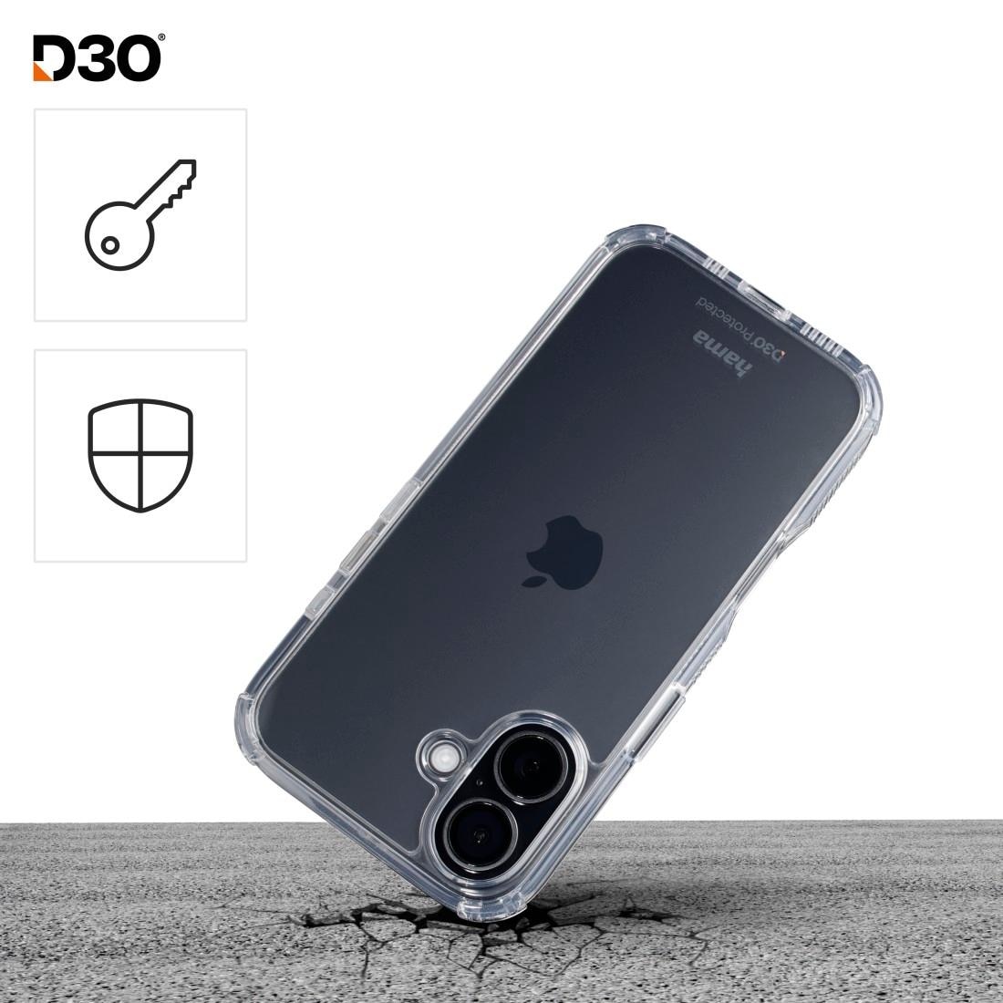 Hama Smartphone-Hülle »Handyhülle „Extreme Protect“ für iPhone 16 (stoßfest, sturzsicher)« iPhone 16 15,4 cm (6,1 Zoll)