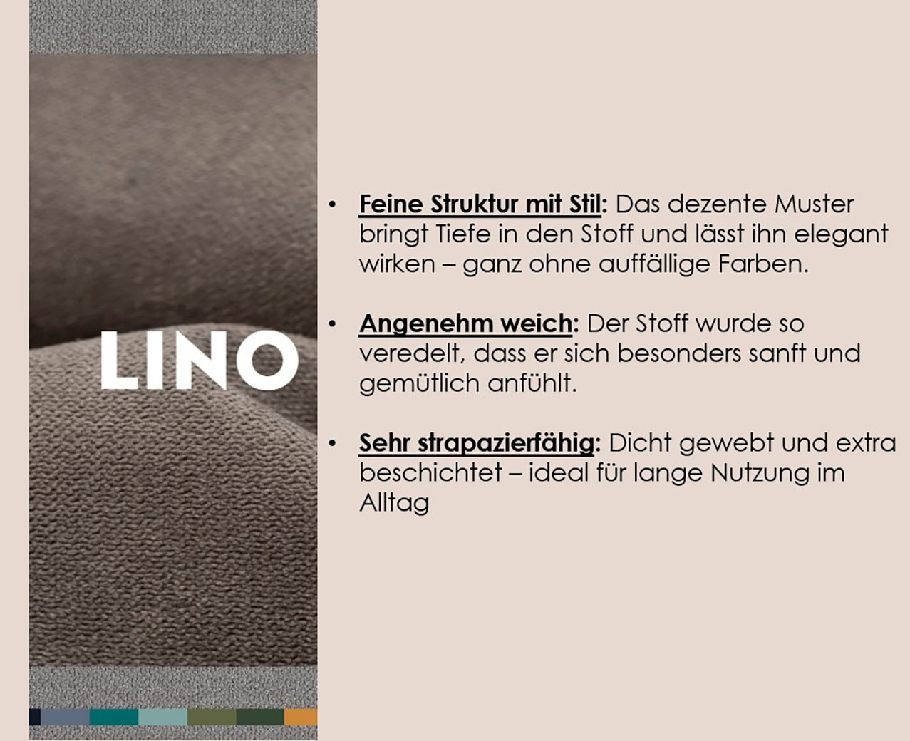 TRENDMANUFAKTUR Ecksofa »Wien, wahlweise mit Sitzvorschub und Bettkasten, Breite 246 cm« L-Form, in trendigem Cordstoff
