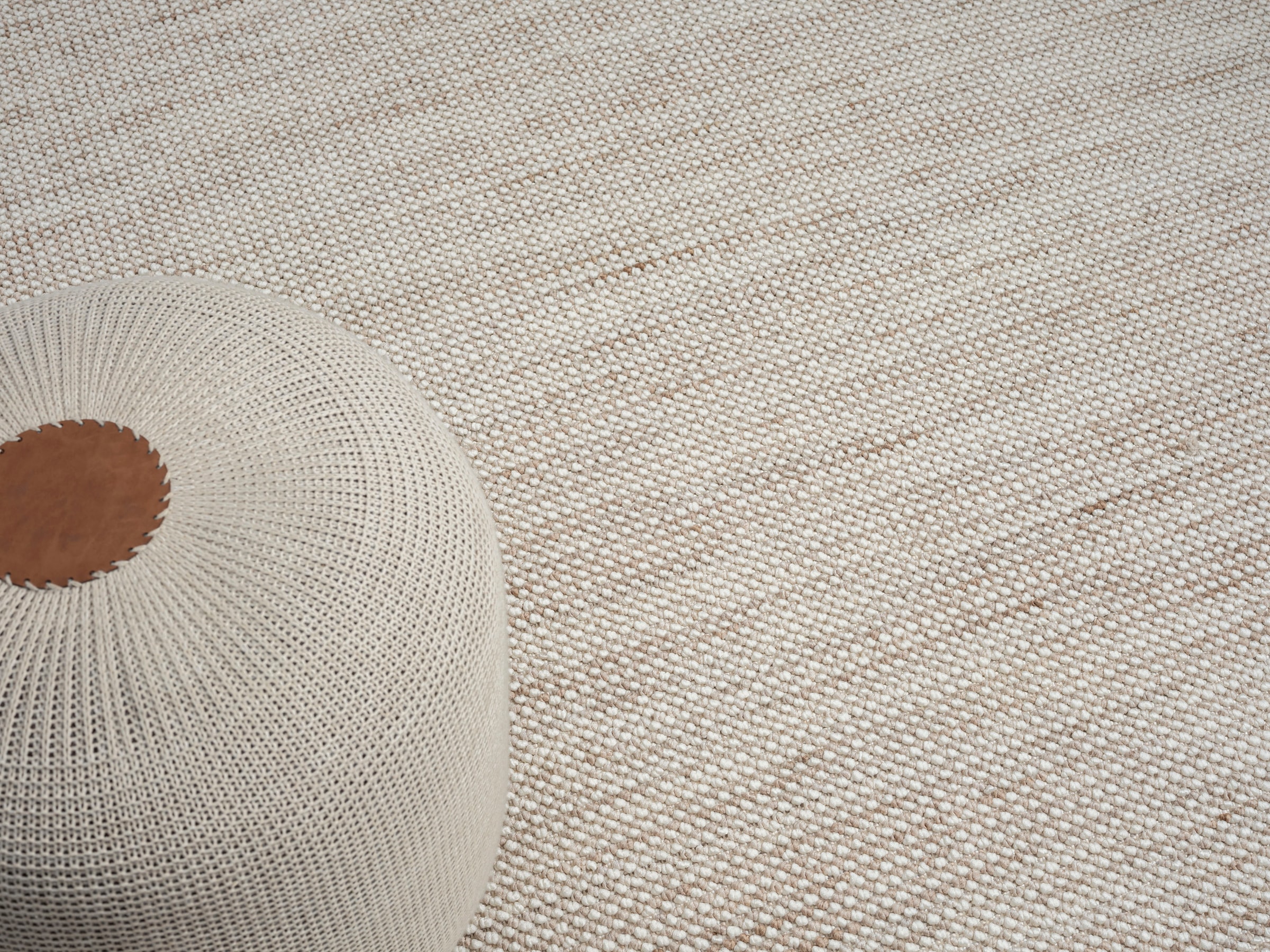 Myflair Möbel & Accessoires Teppich »Ava«, rechteckig, 7 mm Höhe, Uni Farben, meliert, Sisal-Optik, auch in rund erhältlich, mit Fransen