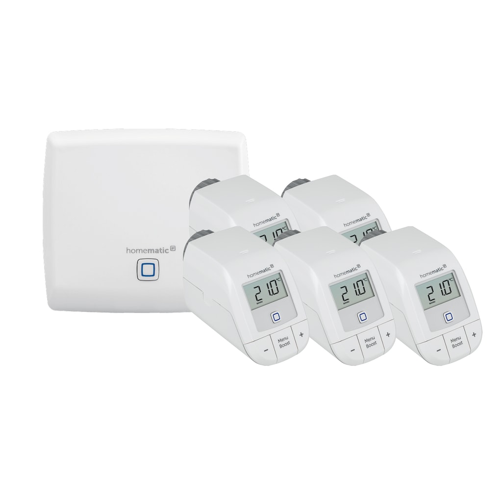 Homematic IP Heizkörperthermostat »SET: Access Point + 5St. heizkörperthermostat basic«