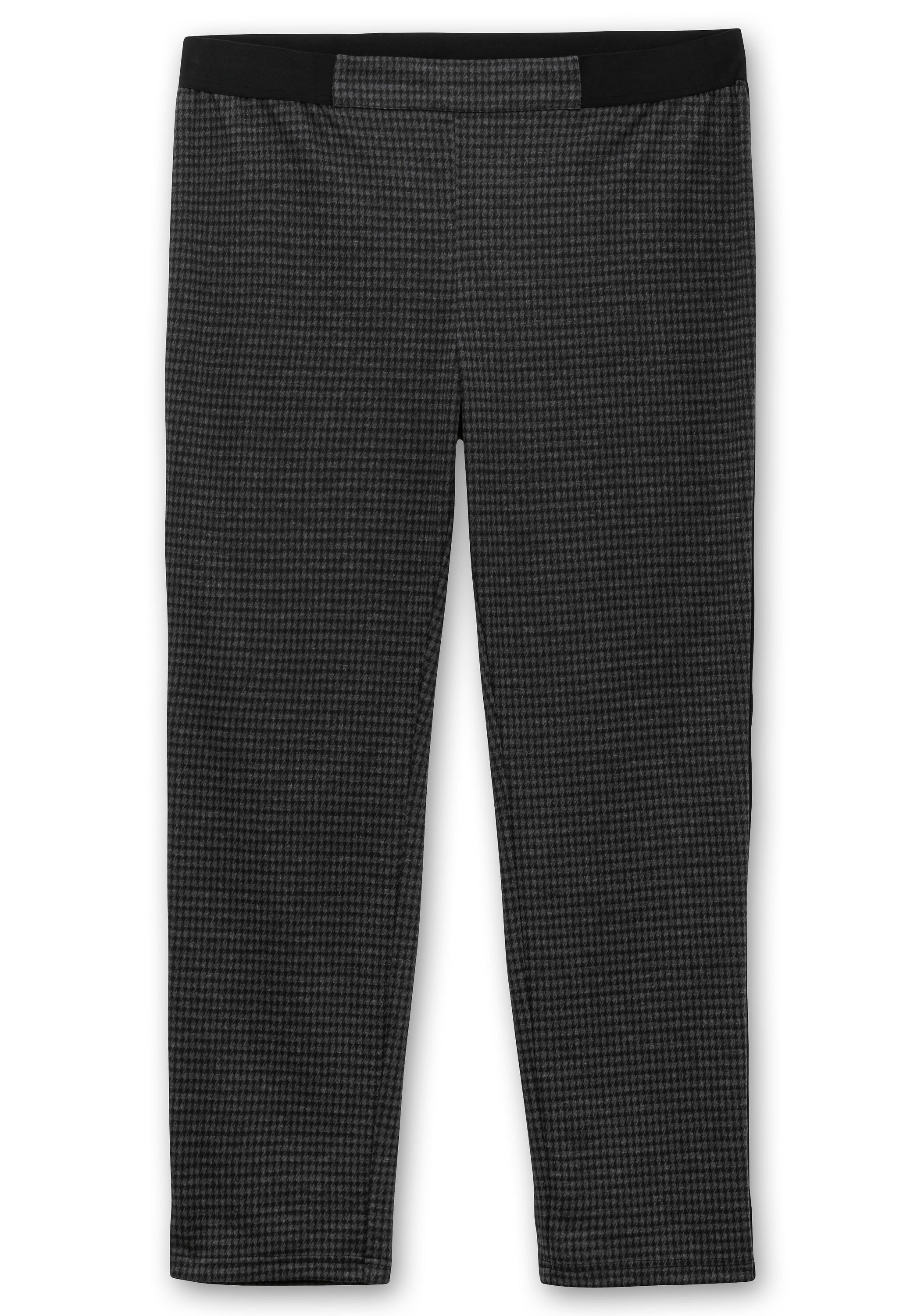 Sheego Schlupfhose »Schmale Hose mit grafischem Muster und Stretchbund«