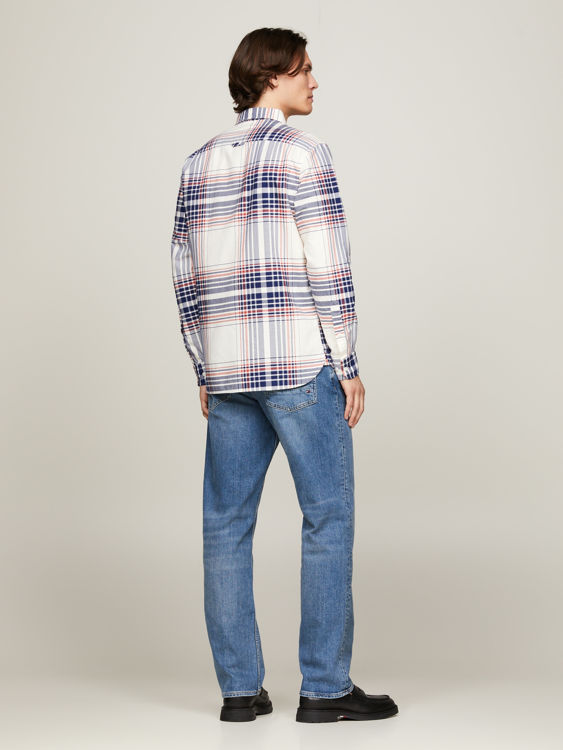 Tommy Hilfiger Langarmhemd »XL OXFORD CHECK RF SHIRT«, mit großem Karomuster