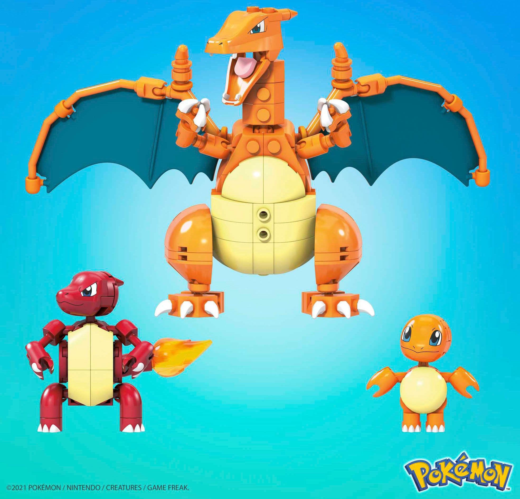 MEGA Spielfigur »Pokémon Evolution bei Charmander Set«, Zusammenbauen zum
