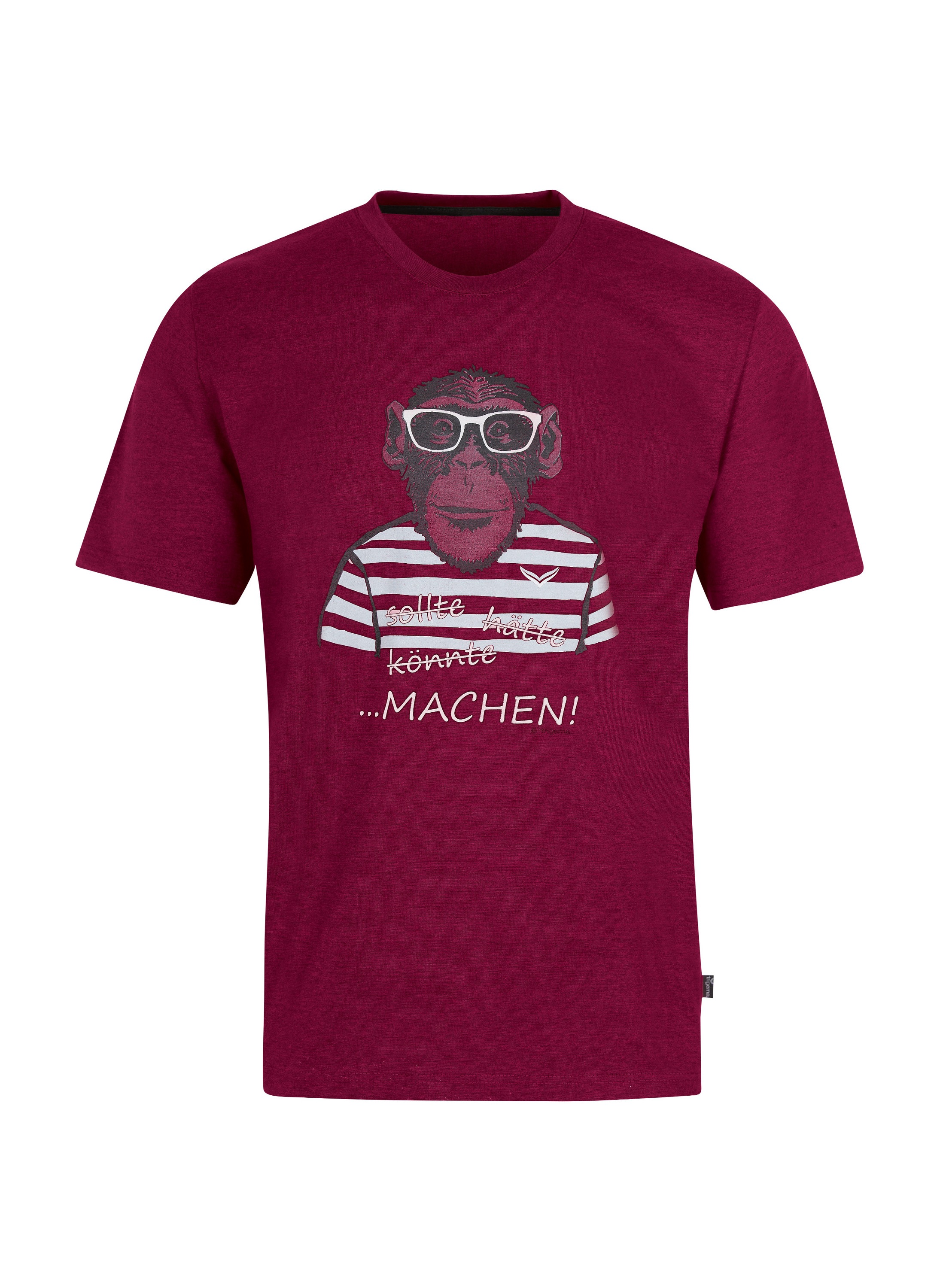 Trigema T-Shirt »TRIGEMA T-Shirt mit großem Affen-Aufdruck«, (1 tlg.)
