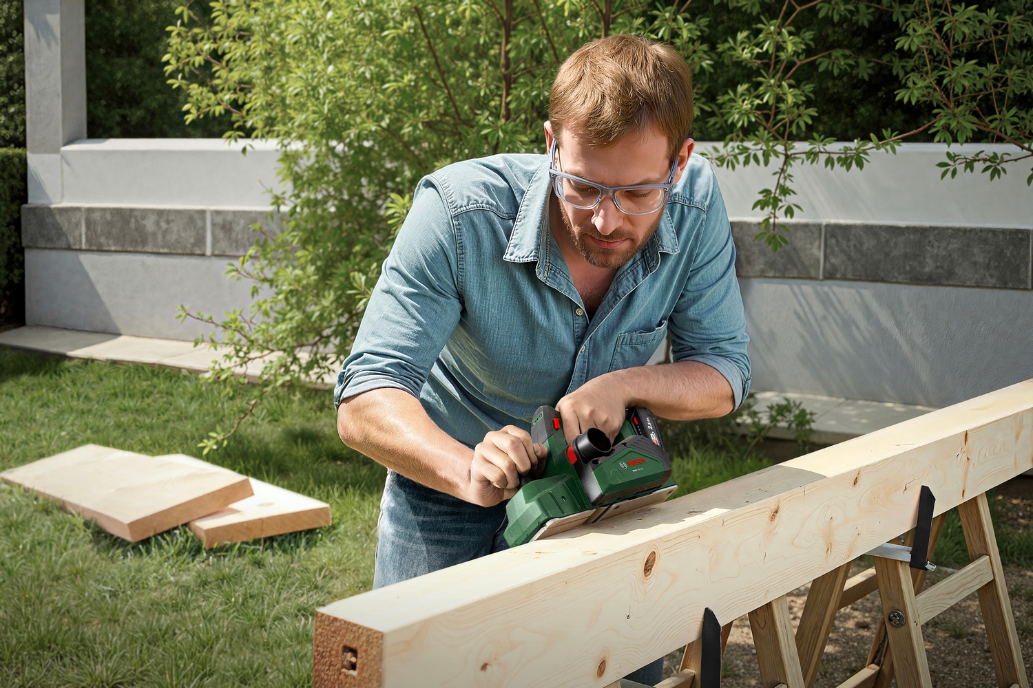Bosch Home & Garden Akku-Elektrohobel »PHO 18V-20 solo« ohne Akku und Ladegerät