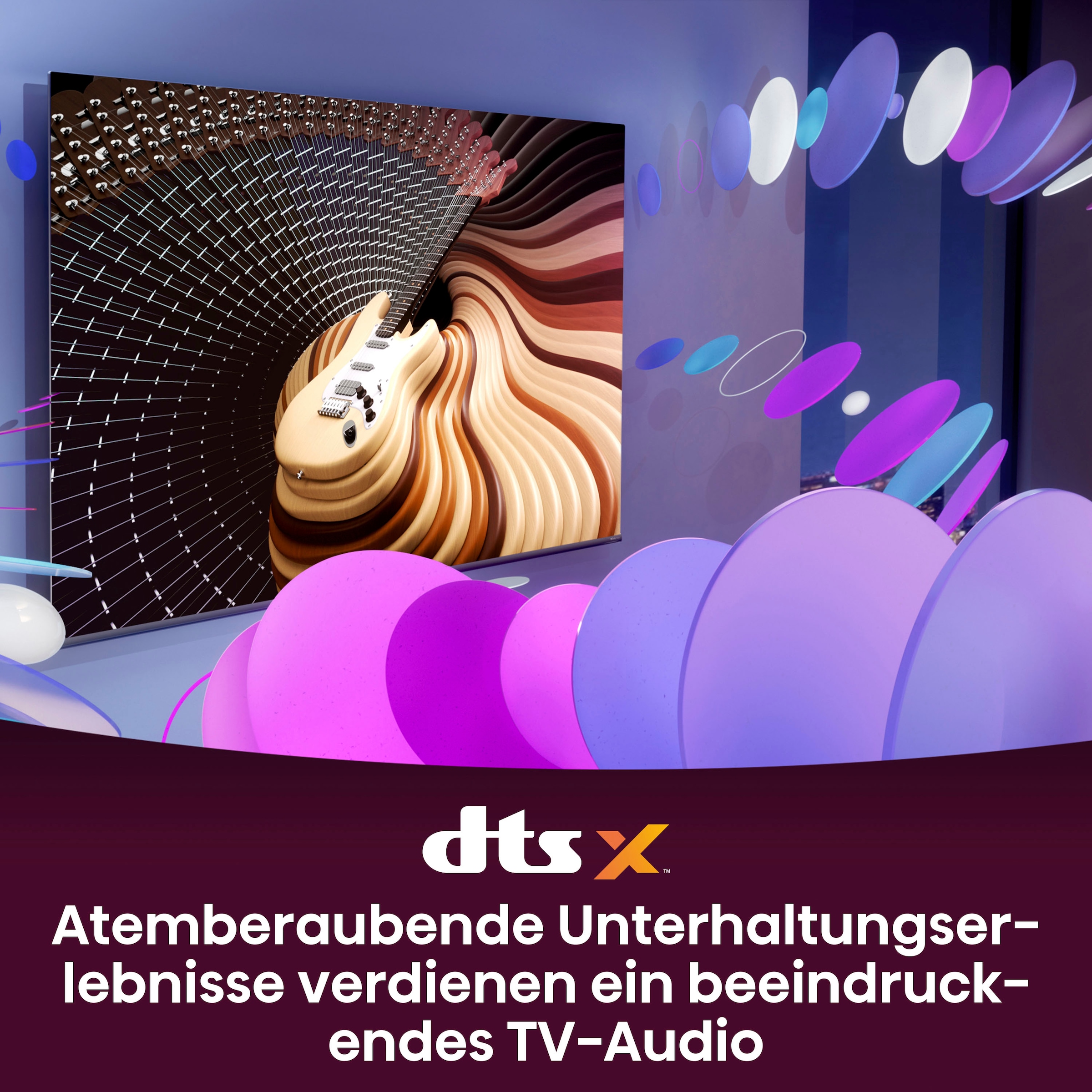 Hisense LED-Fernseher, 139 cm/55 Zoll, 4K Ultra HD, Smart-TV, Smart-TV, Dolby Vision, Triple Tuner DVB-C/S/S2/T/T2