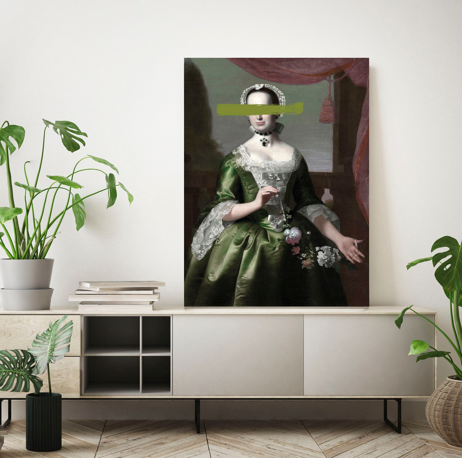 queence Acrylglasbild »Frau mit Farbklecks« Bilder von Frauen | Formen | Frau | Gemälde | Historische Persönlichkeiten | Kunst Fine Art-Print in Galeriequalität