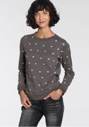 KangaROOS Sweatshirt, mit Wording-Druck auf dem Rücken & Allover-Druck kaufen