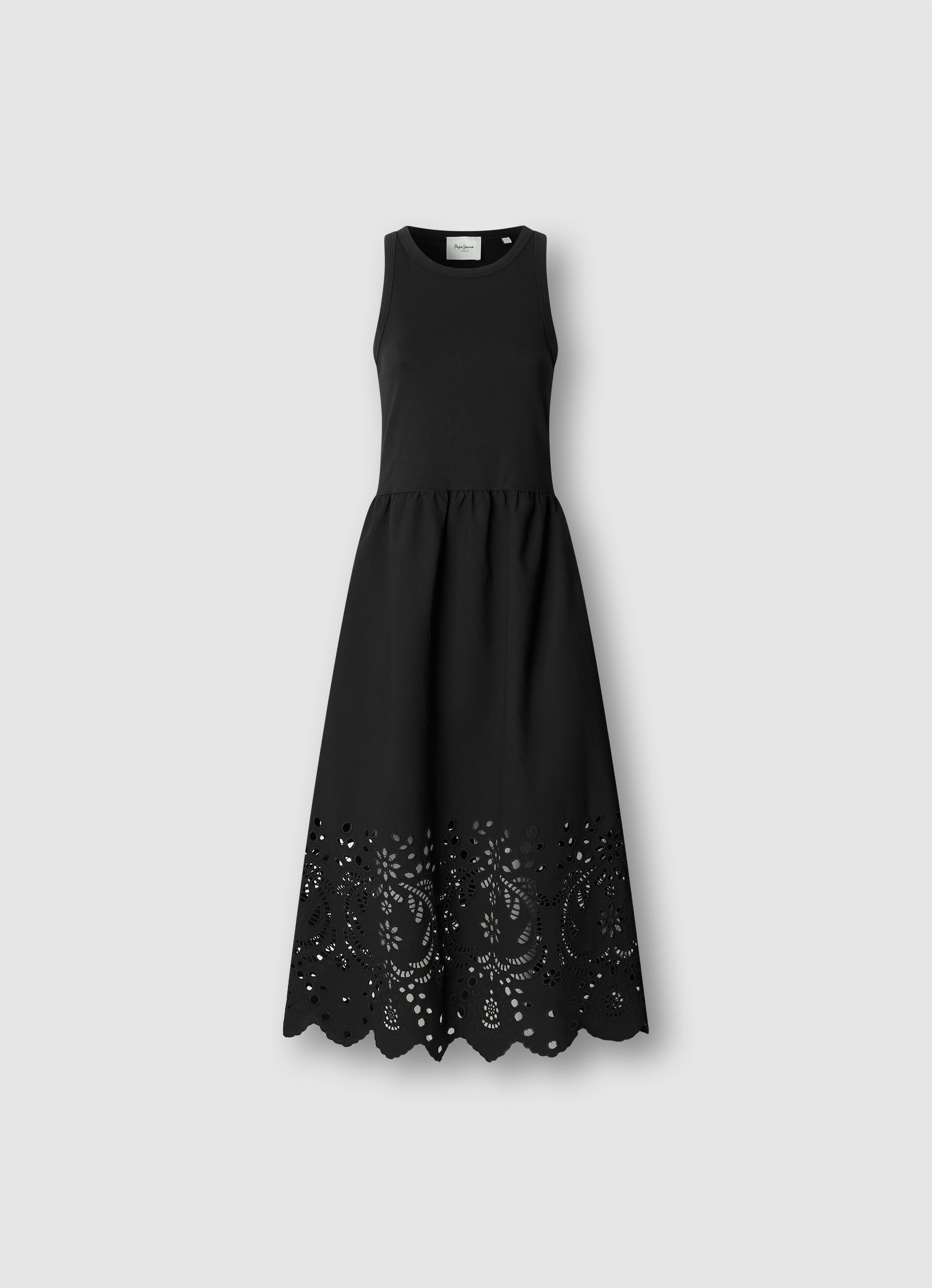 Pepe Jeans A-Linien-Kleid »NAOMI« mit Lochstickerei, ärmellos