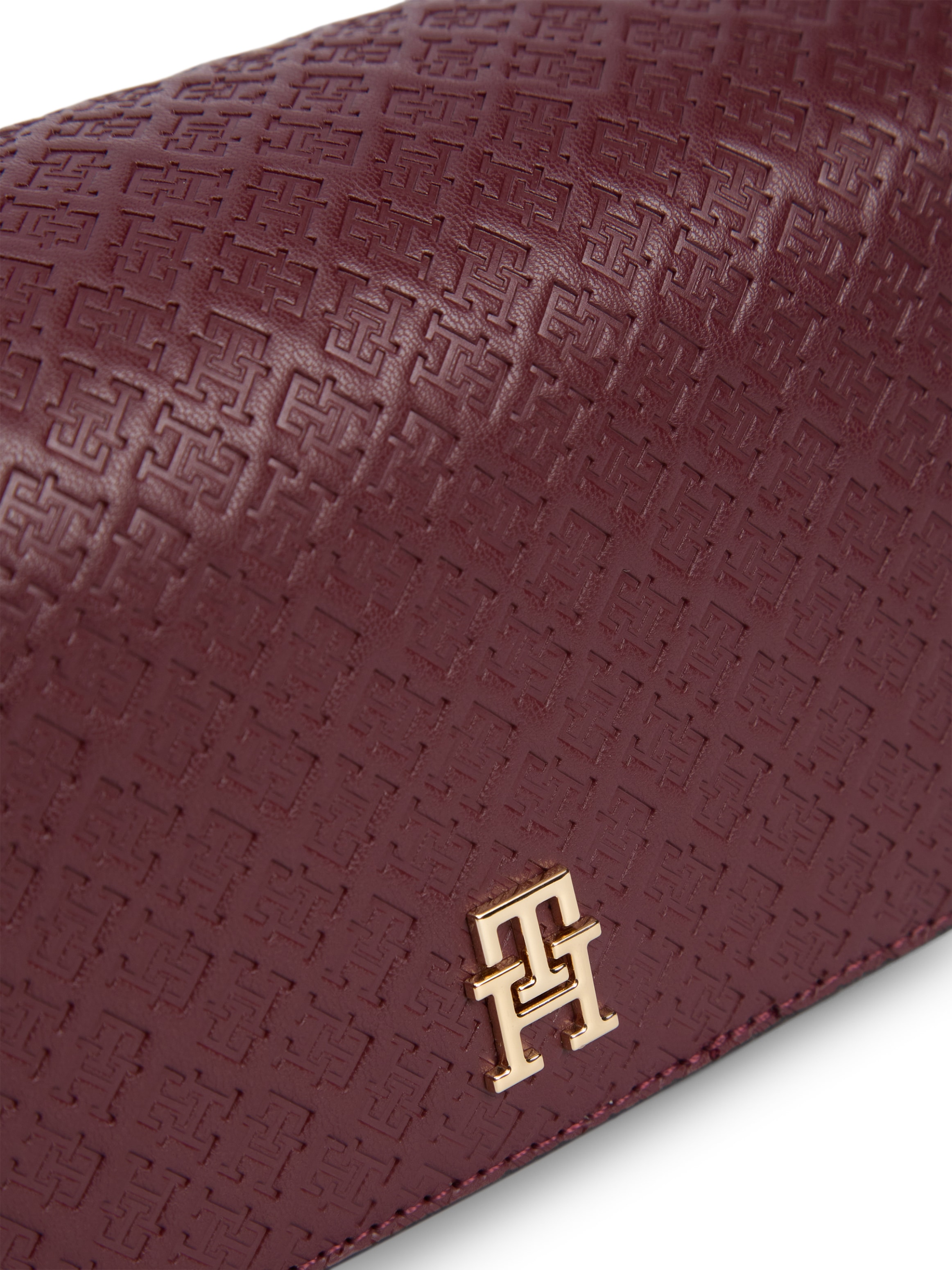 Tommy Hilfiger Umhängetasche »TH ICON CONV CROSSOVER MONO« Damen Schultertasche, Handtasche, Clutch mit TH-Logoprägung