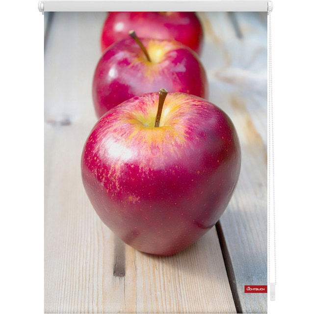LICHTBLICK ORIGINAL Seitenzugrollo »Klemmfix Motiv Apfel«, Lichtschutz, ohne  Bohren, freihängend, bedruckt online kaufen