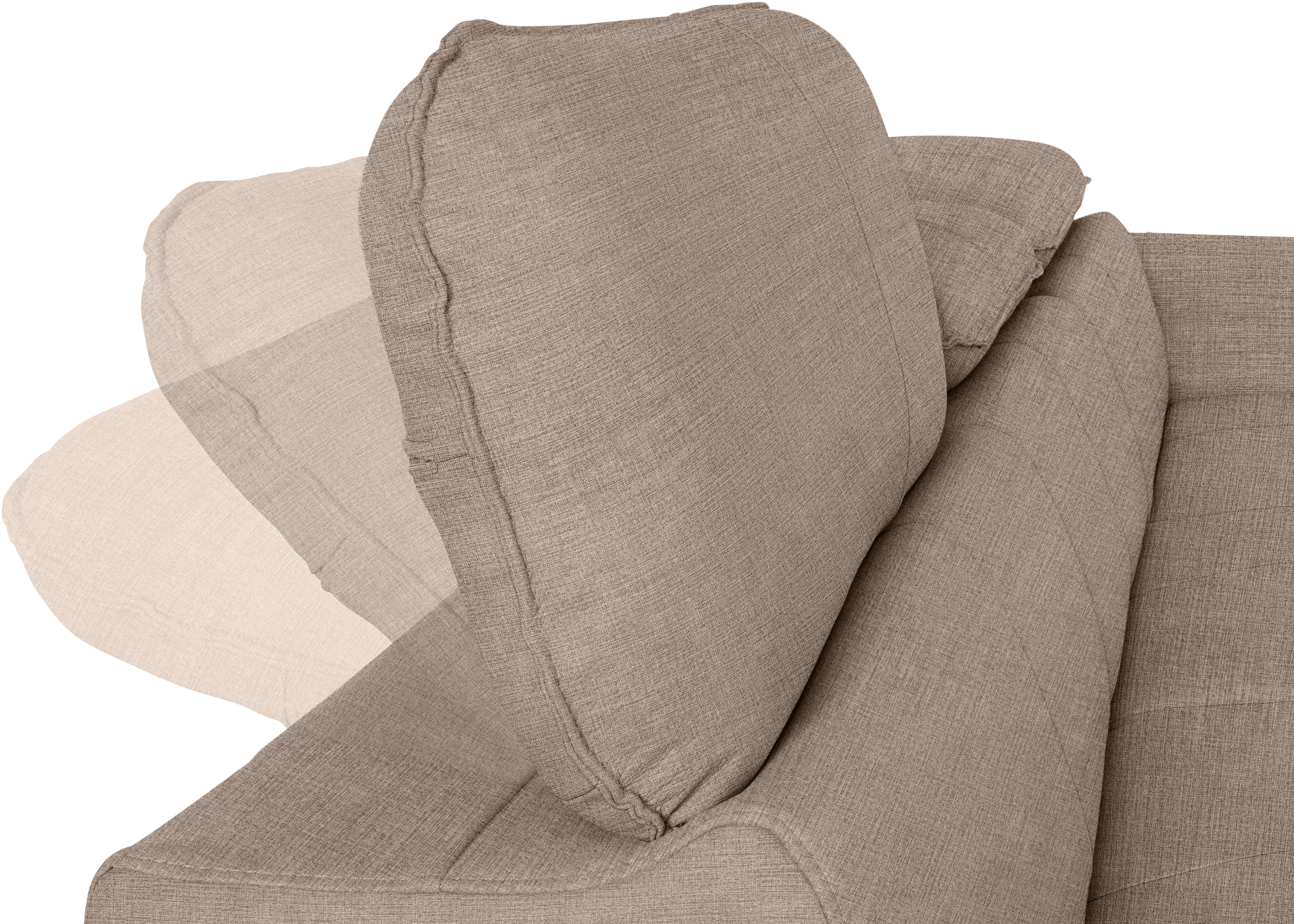 COTTA Ecksofa Driver, mit Kopfteilverstellung, wahlweise mit Bettfunktion