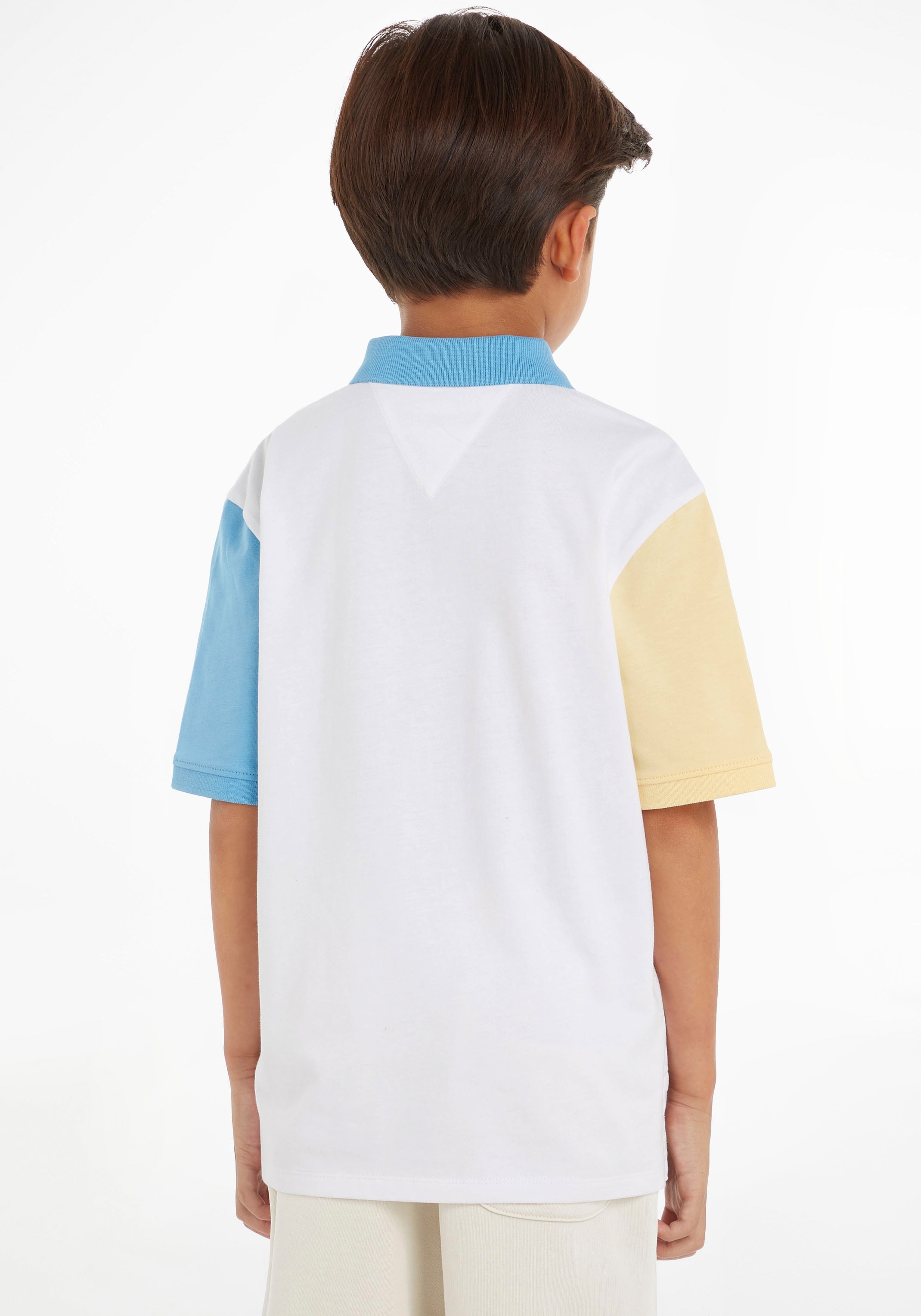 Tommy Hilfiger Poloshirt »OVERSIZED COLORBLOCK POLO«, mit Ärmeln im Colorblock-Design
