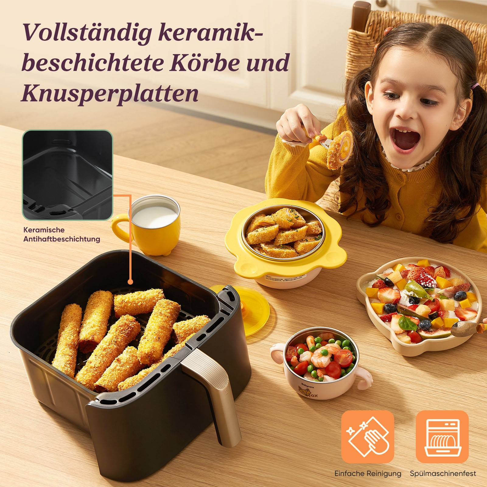 Cosori Heißluftfritteuse »CAF-DC123S-DDER« 2630 W