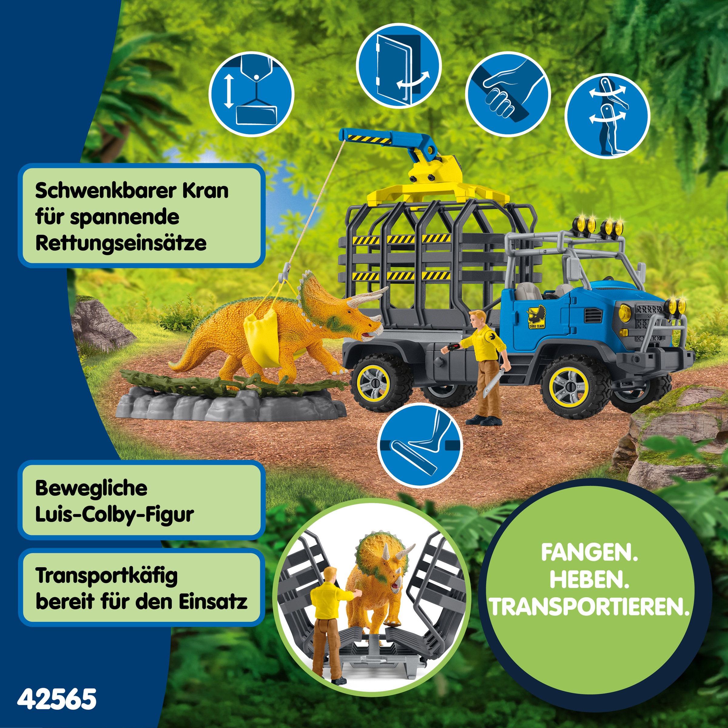 Schleich® Spielwelt »DINOSAURS, Dinosaurier Truck Mission (42565)«
