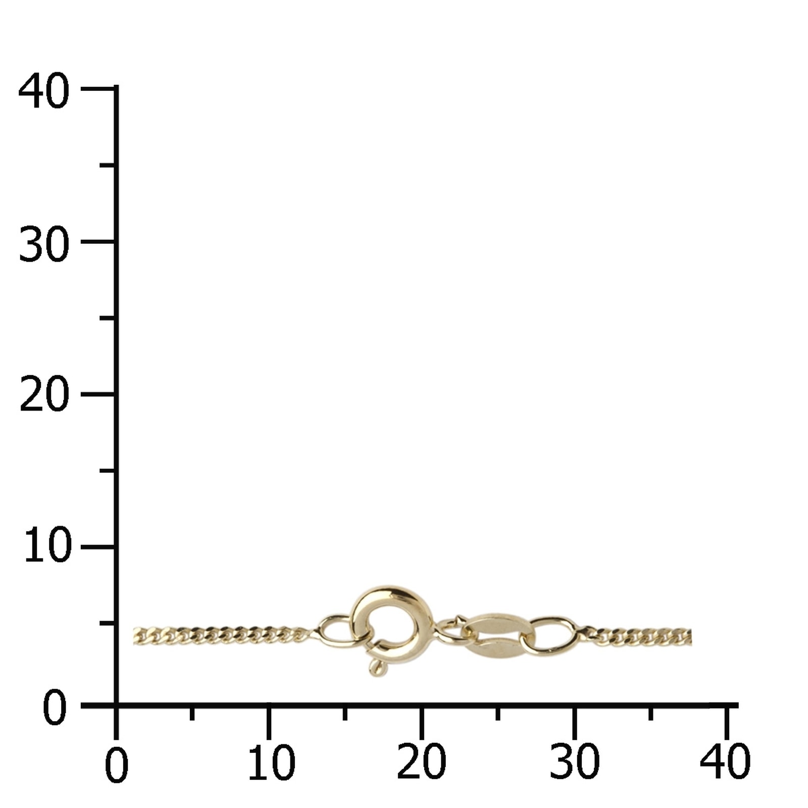 OSTSEE-SCHMUCK Goldkette »- Panzer 1,3 mm - Gold 585/000 -,«
